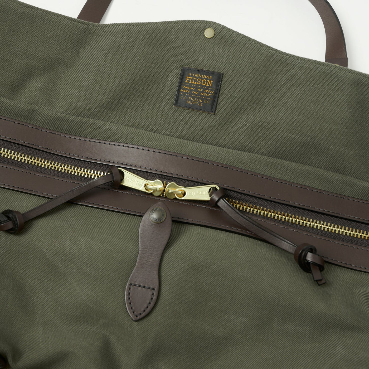 Filson Rugged Twill Large Duffle Bag - Otter Green