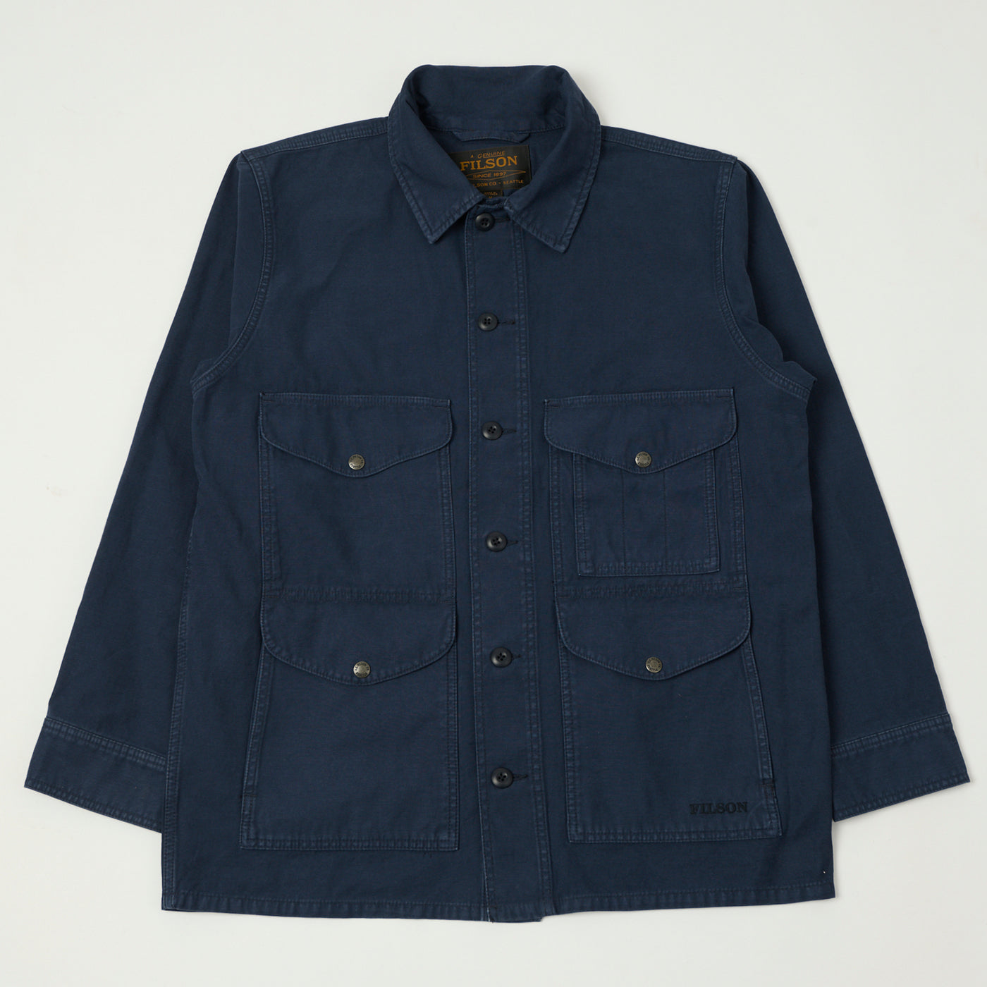 Filson Reverse Sateen Field Cruiser Shirt - Blue Mussel