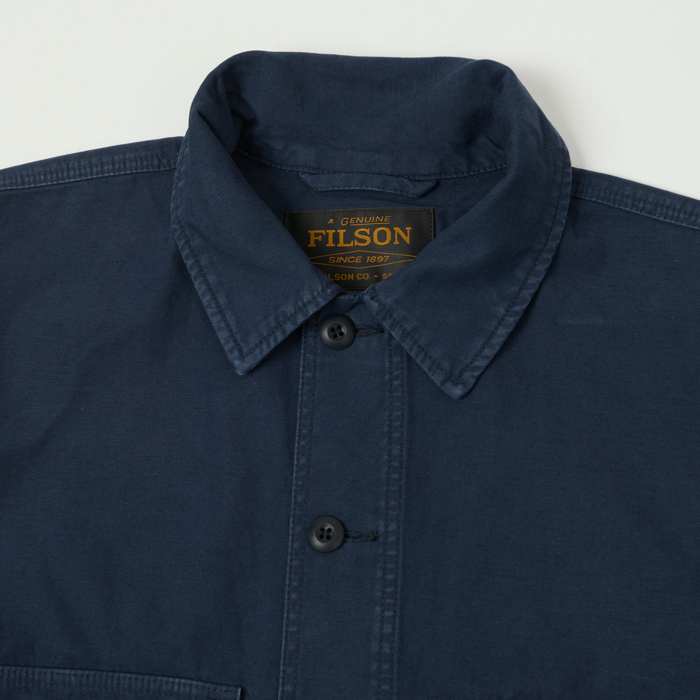 Filson Reverse Sateen Field Cruiser Shirt - Blue Mussel