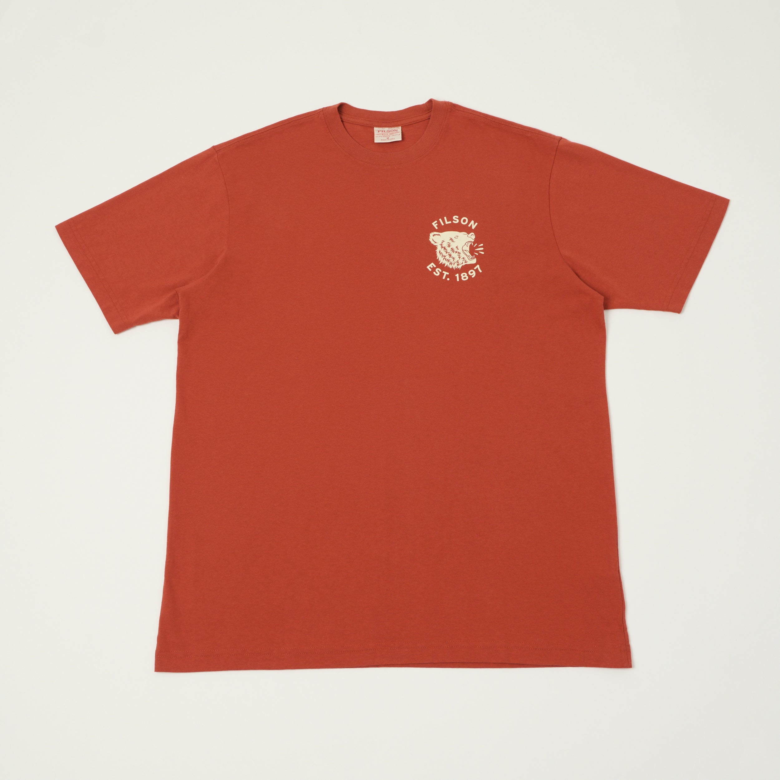 Filson 'Bear' Graphic T-Shirt - Chilli Oil
