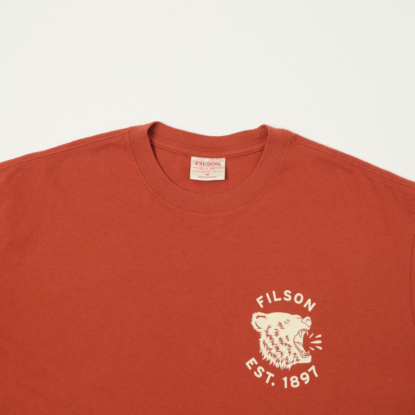 Filson 'Bear' Graphic T-Shirt - Chilli Oil
