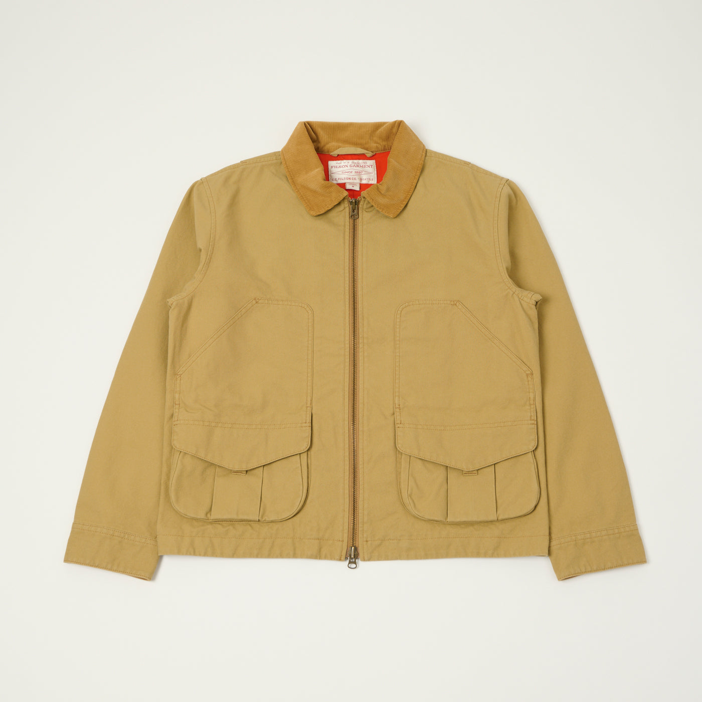 Filson Dry Tin Cloth Hunting Jacket - Tan