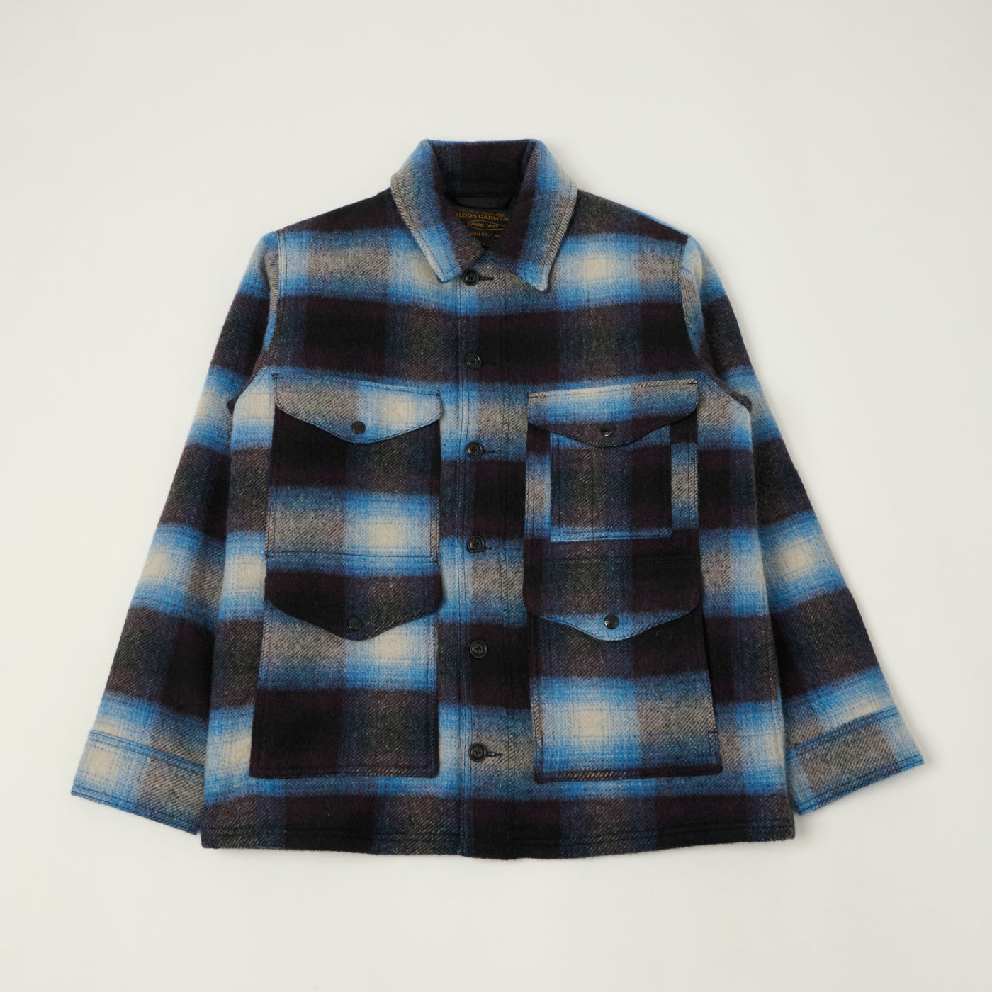 Filson 'Journey Man' Wool Plaid Jacket - Blue/Black