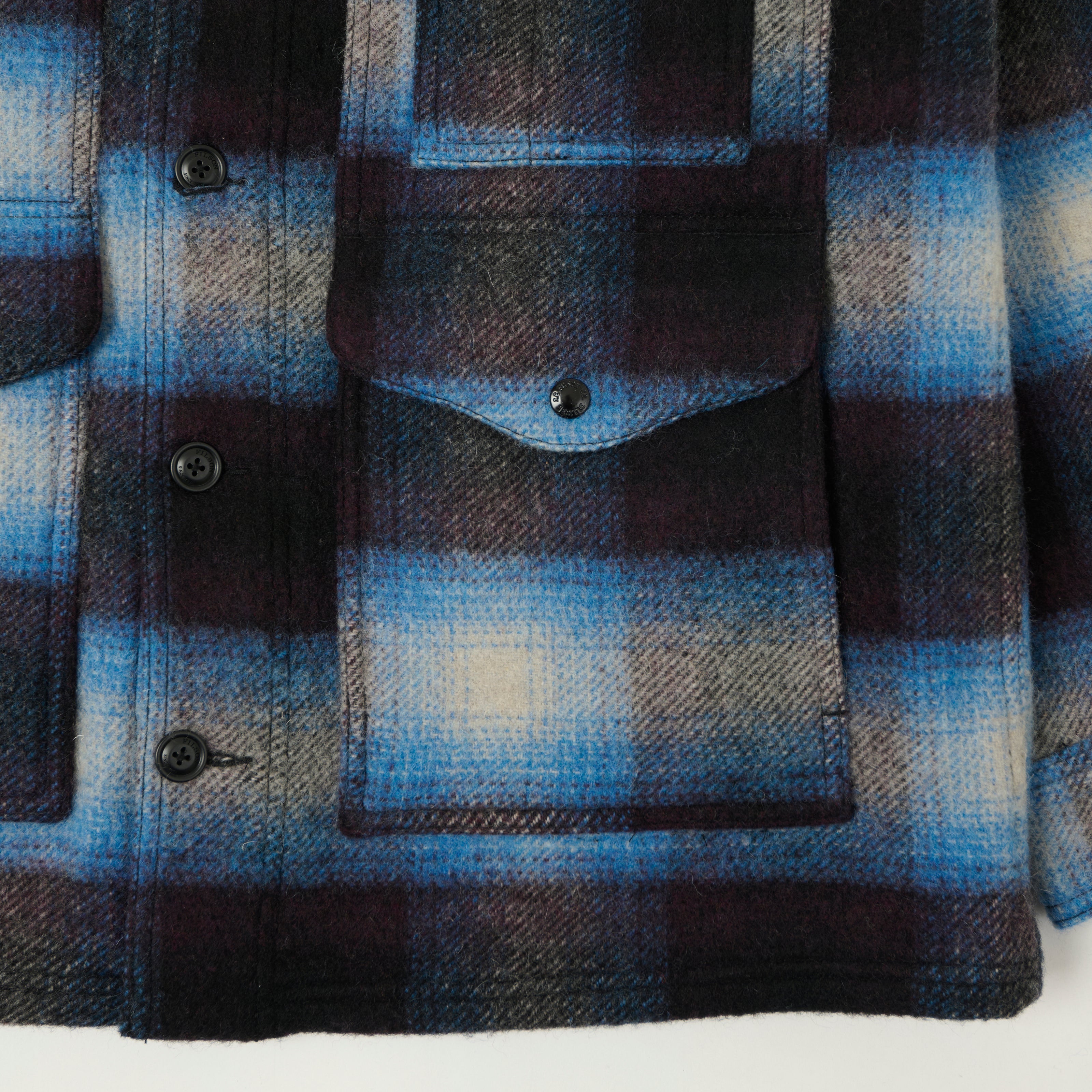 Filson 'Journey Man' Wool Plaid Jacket - Blue/Black