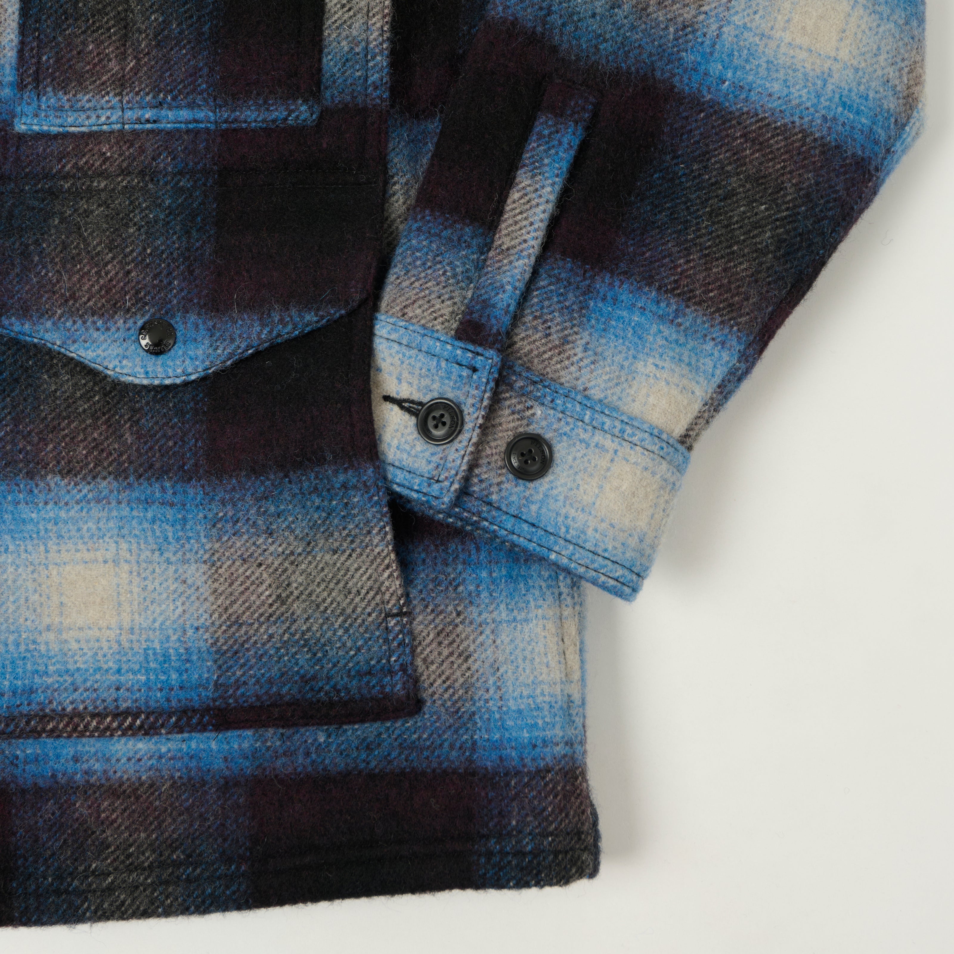 Filson 'Journey Man' Wool Plaid Jacket - Blue/Black