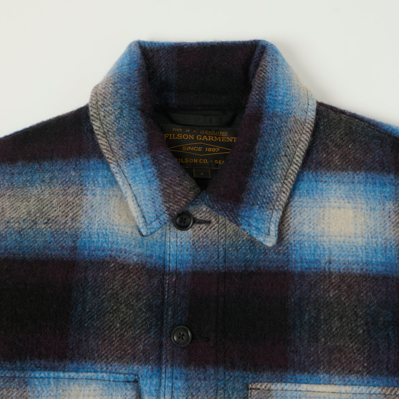 Filson 'Journey Man' Wool Plaid Jacket - Blue/Black