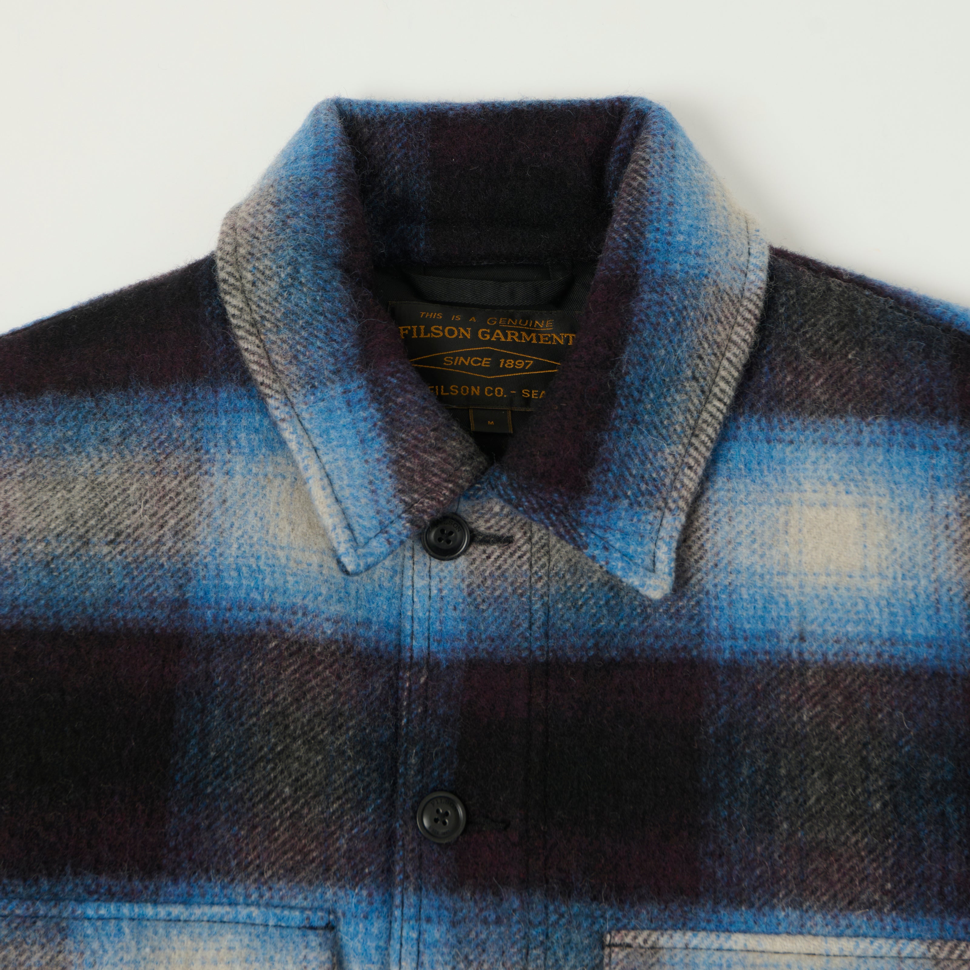 Filson 'Journey Man' Wool Plaid Jacket - Blue/Black