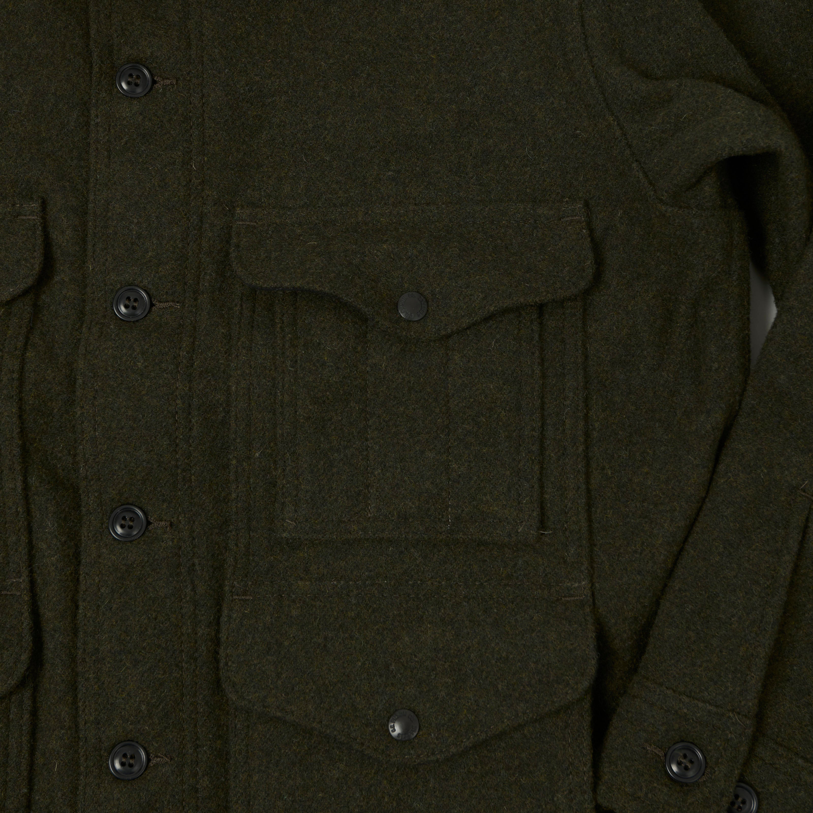 Filson Mackinaw Wool Cruiser Jacket - Forest Green