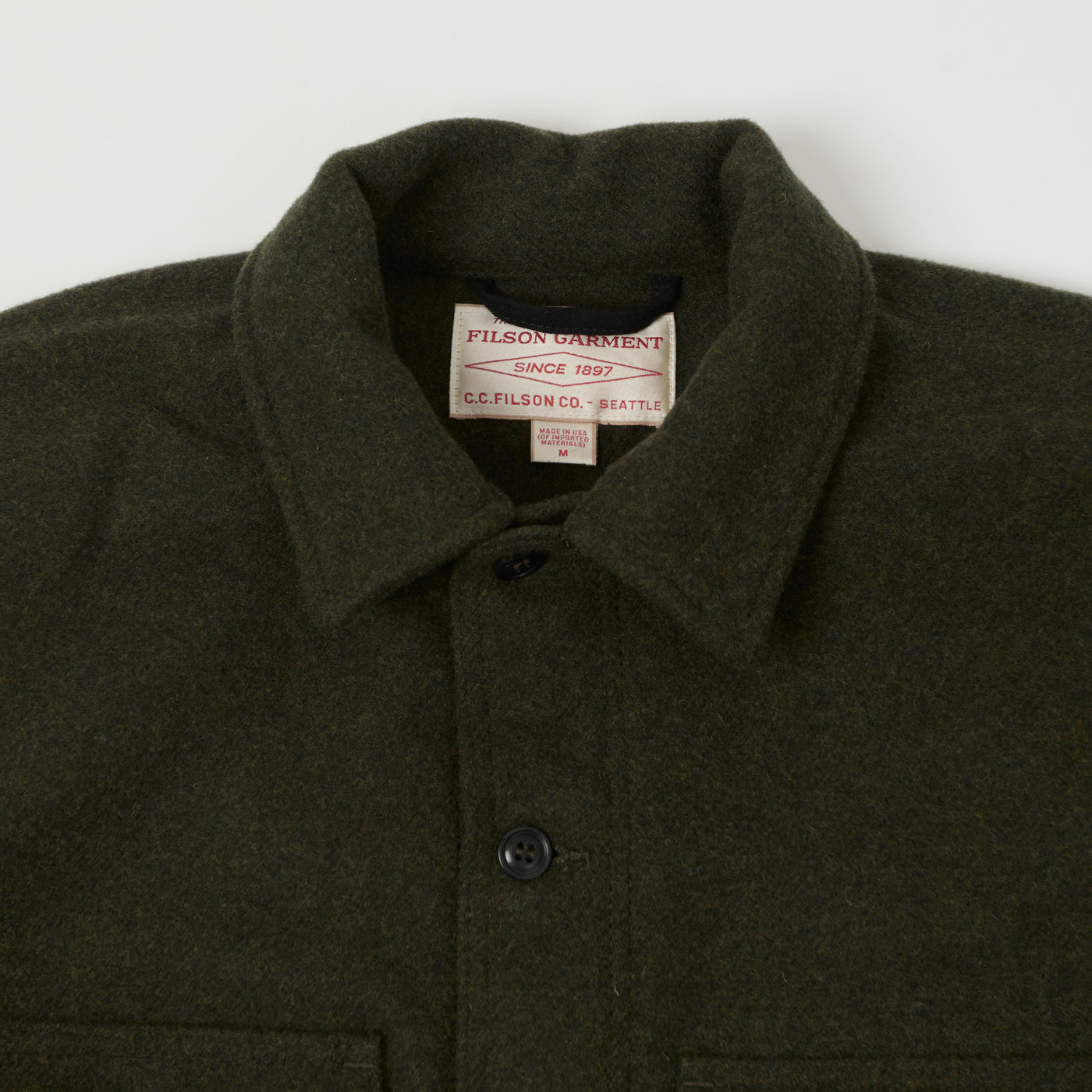 Filson Mackinaw Wool Cruiser Jacket - Forest Green