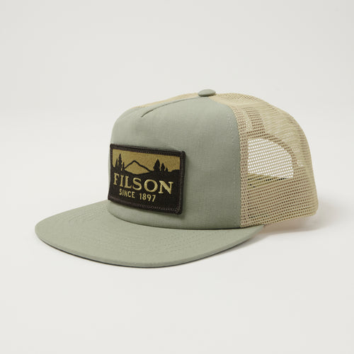 Filson 'Scenic' Mesh Trucker Cap - Sage/Khaki