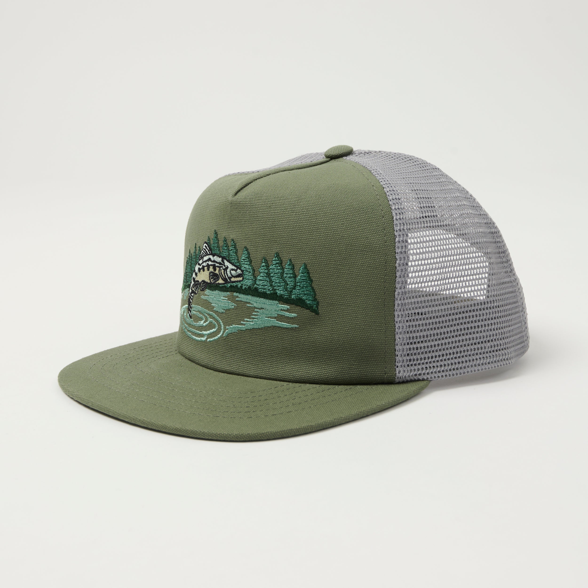 Filson 'Trout' Mesh Trucker Cap - Dusty Pine