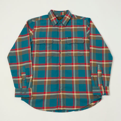 Filson Vintage Flannel Work Shirt - Blue/Grey/Multi