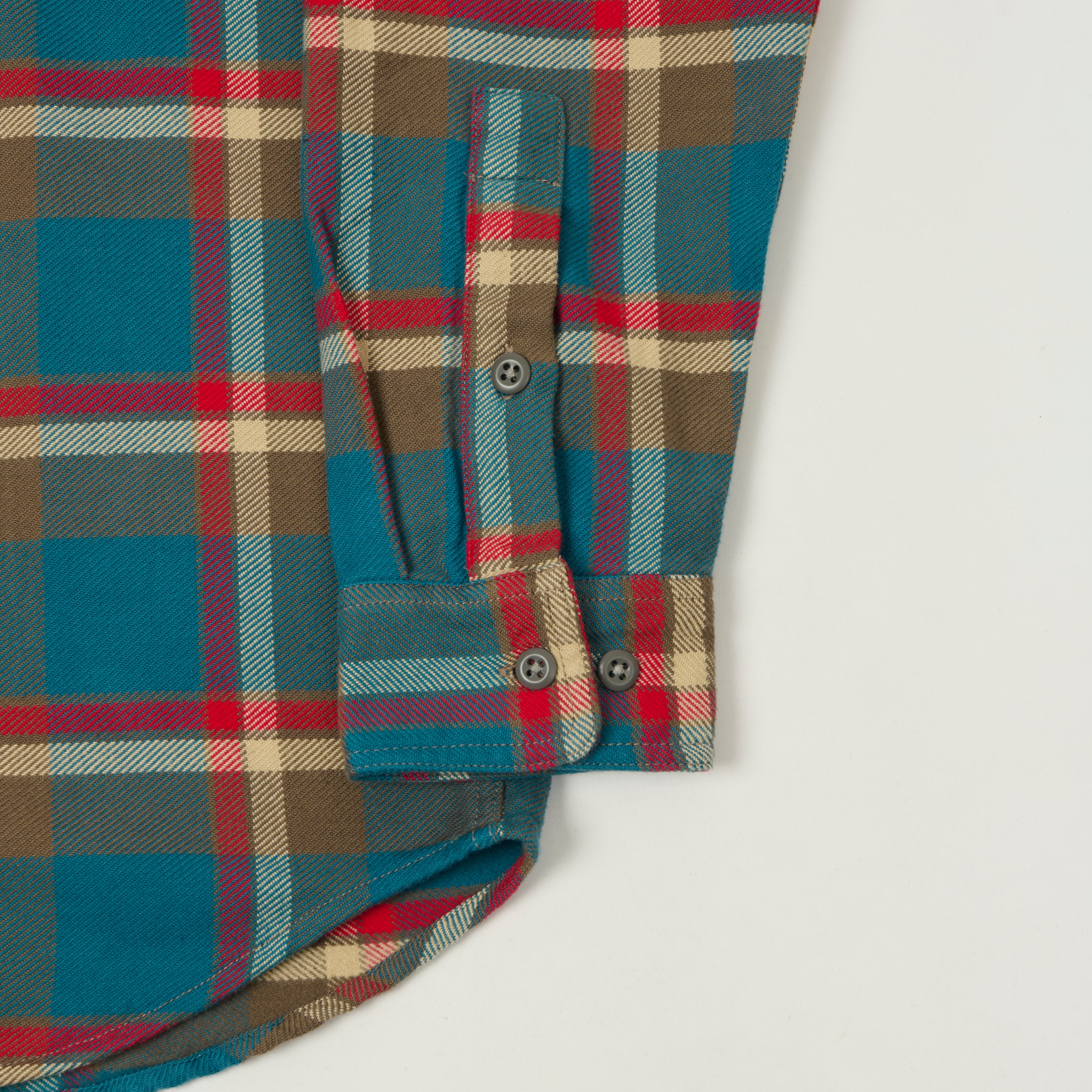 Filson Vintage Flannel Work Shirt - Blue/Grey/Multi