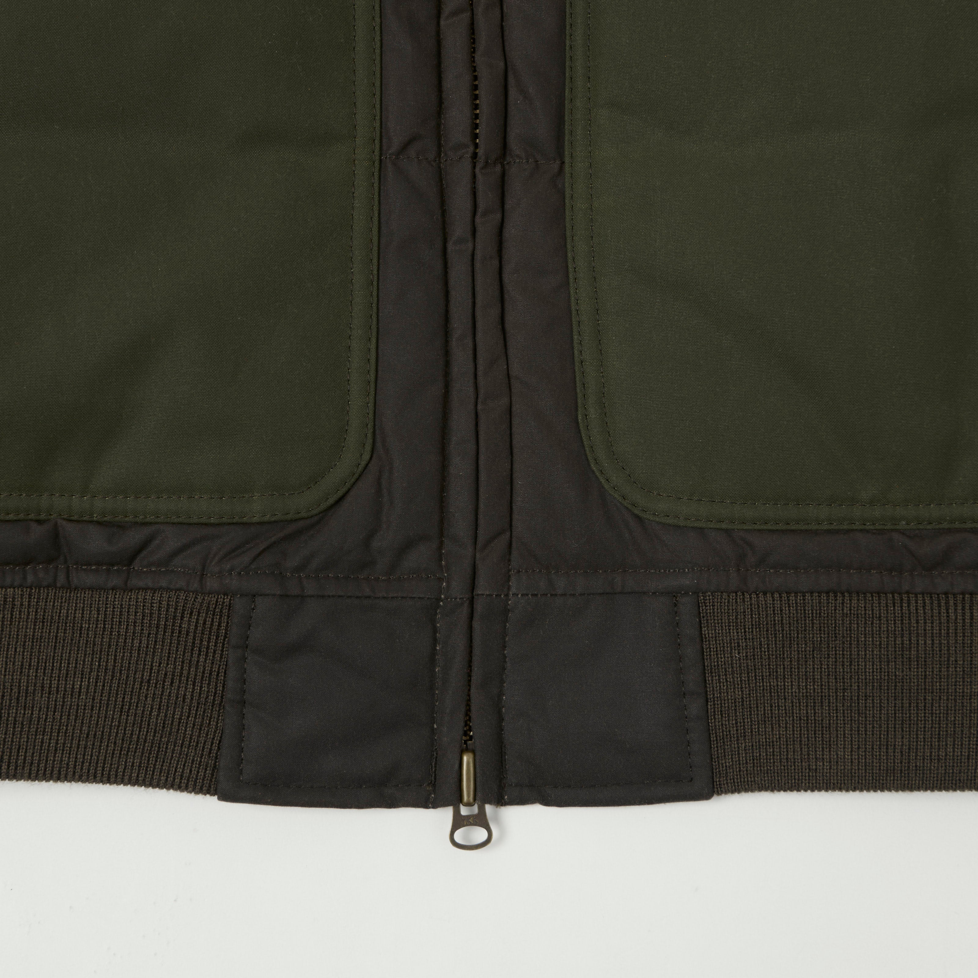 Filson Waxed Down Bomber Jacket - Otter Green