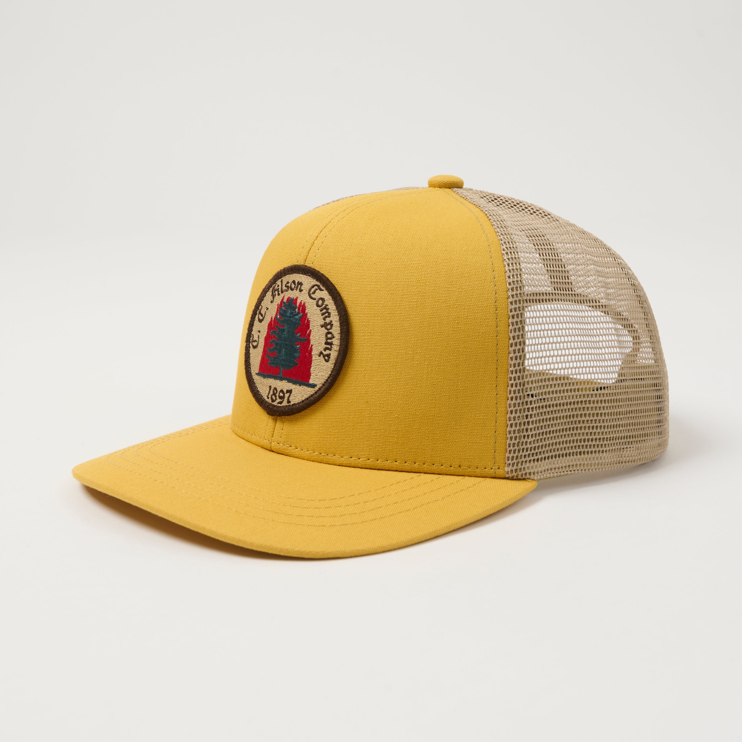 Filson 'Wildfire' Logger Mesh Trucker Cap - Vintage Gold