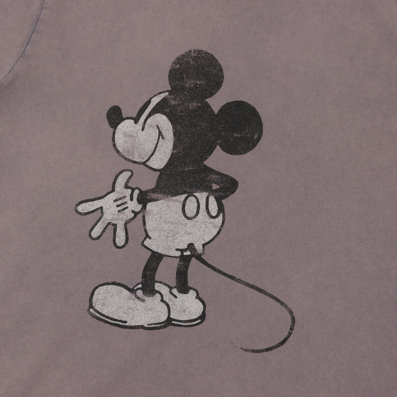 Flea-T 1950s 'Behind Mickey' T-Shirt - Navy