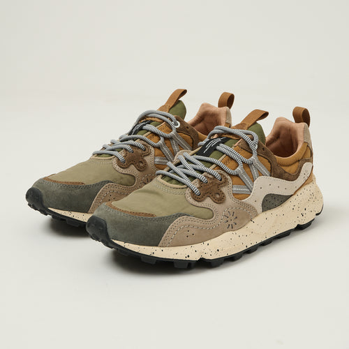 Flower Mountain Yamano 3 Suede/Nylon Sneaker - Grey/Onion