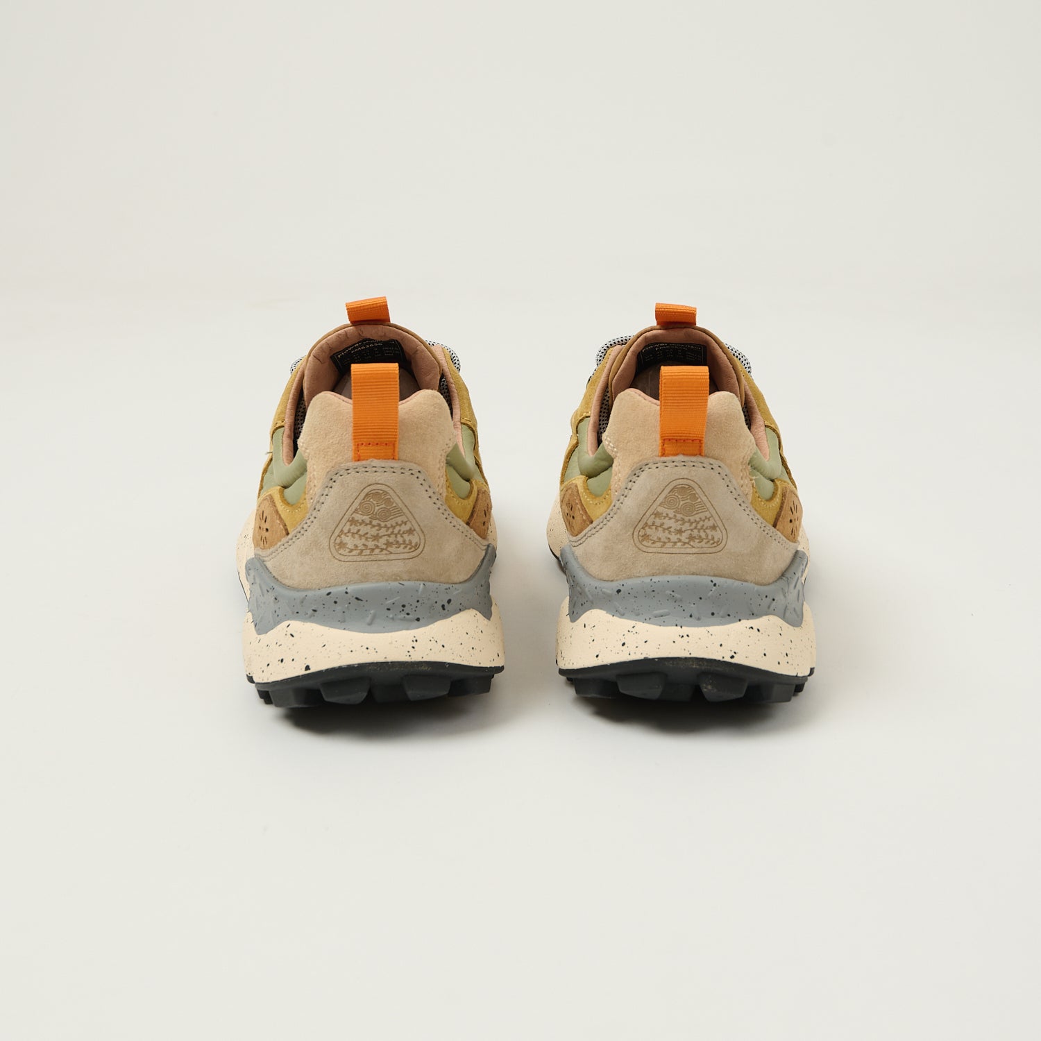 Flower Mountain Yamano 3 Suede/Nylon Sneaker - Grey/Light Brown/Beige