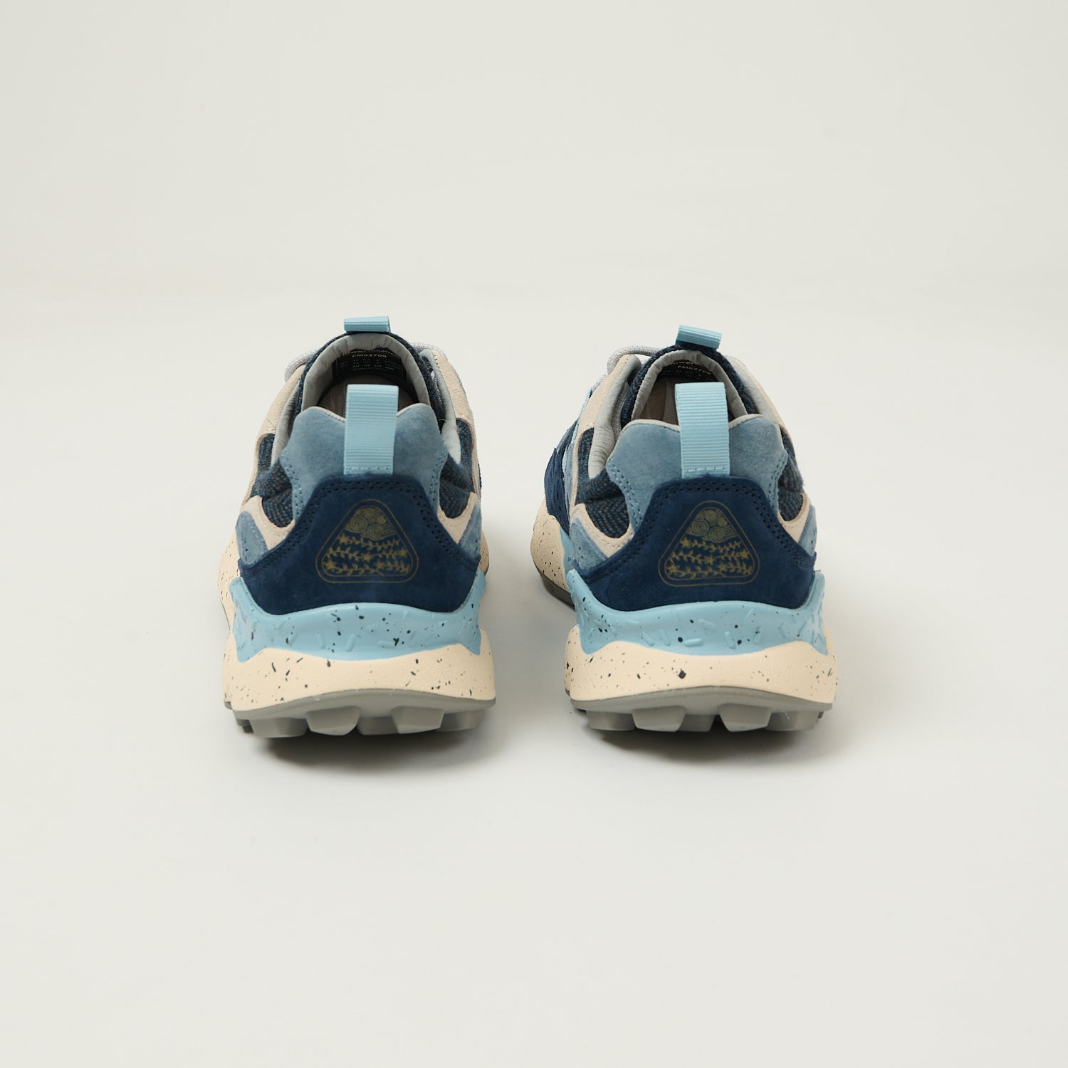 Flower Mountain Yamano 3 Suede/Woolen Knit - Black/Light Blue/Off White