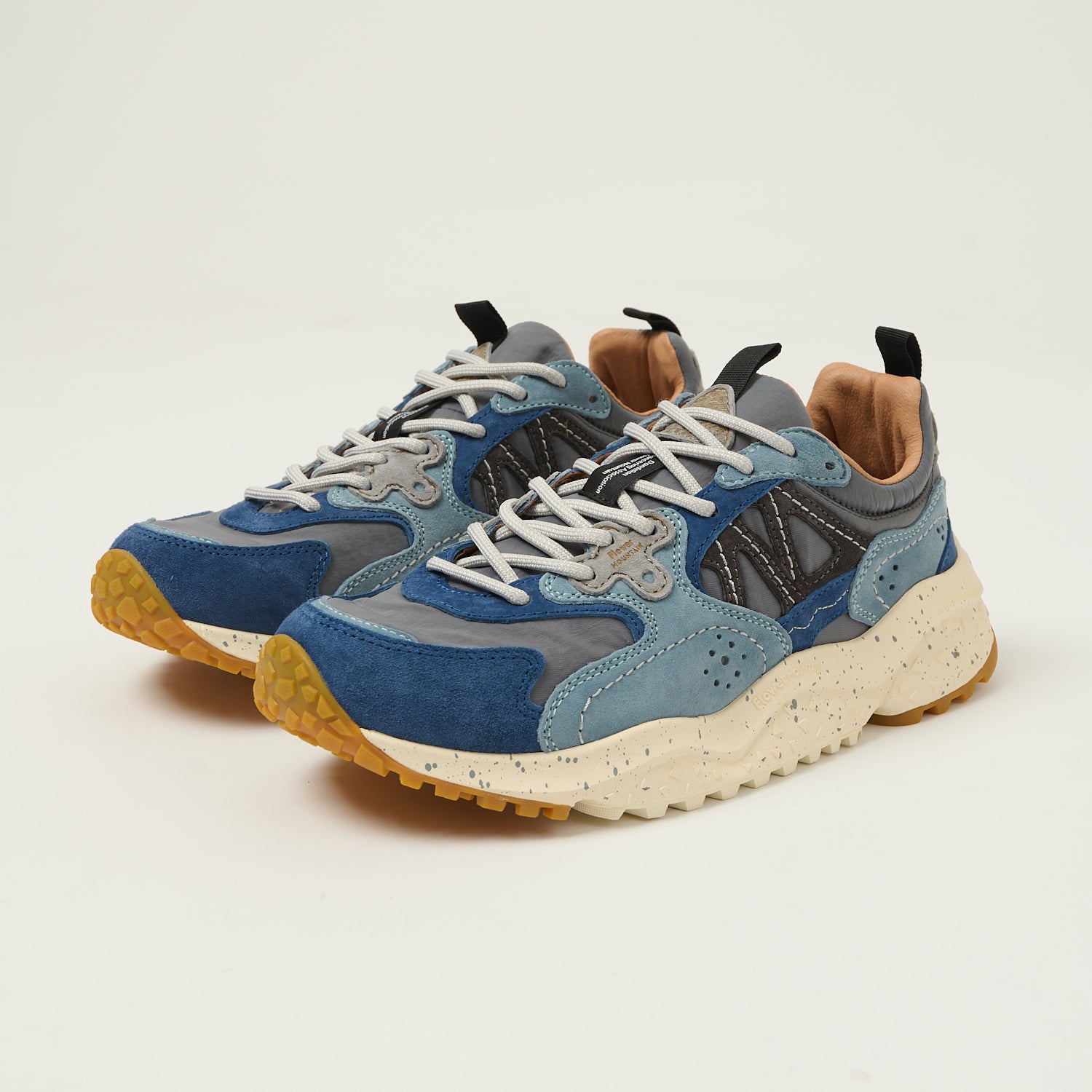 Flower Mountain Solin Suede/Nylon Sneaker - Bluette/Grey/Light Blue