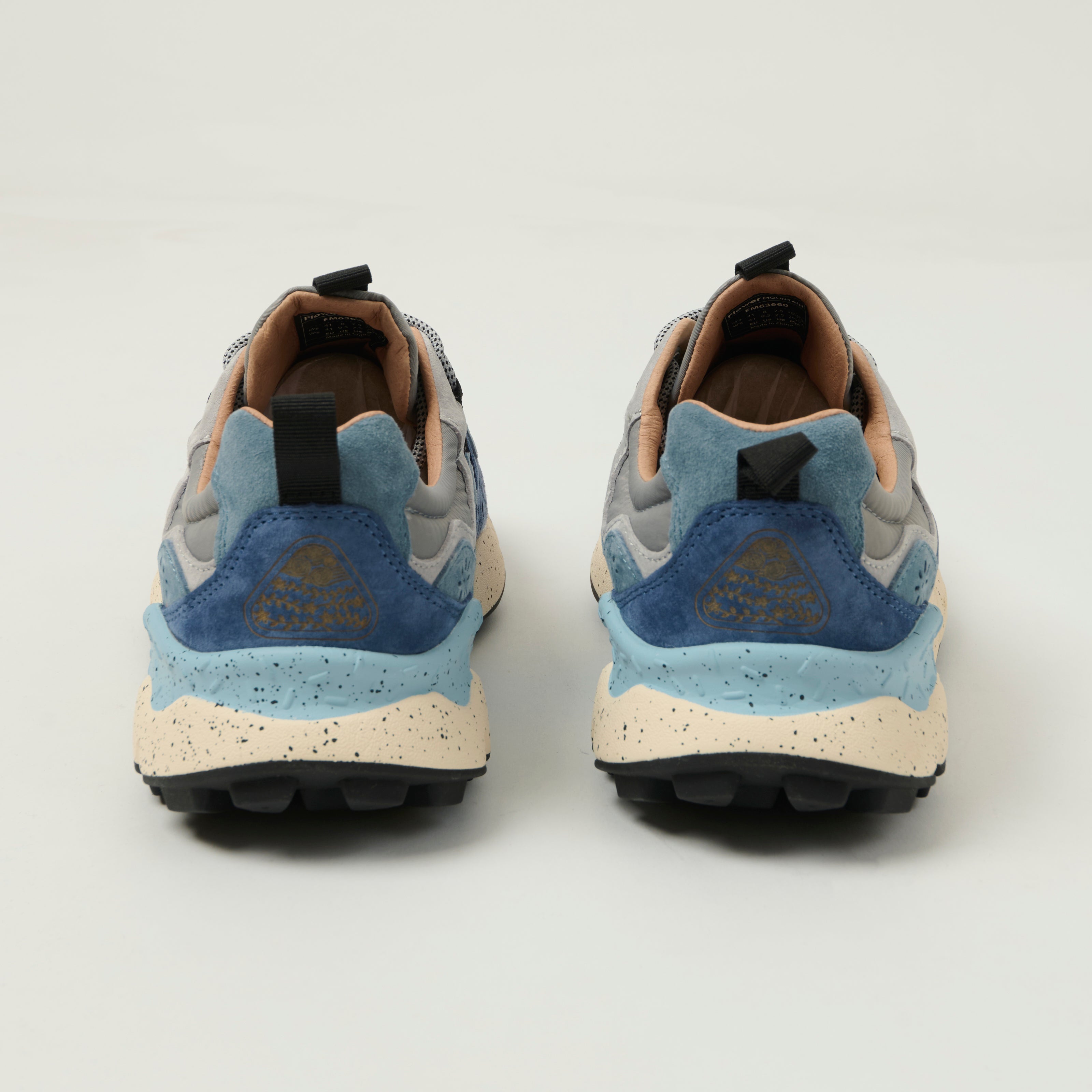 Flower Mountain Yamano 3 Suede/Nylon Sneaker - Light Blue/Deep Petrol/Stone