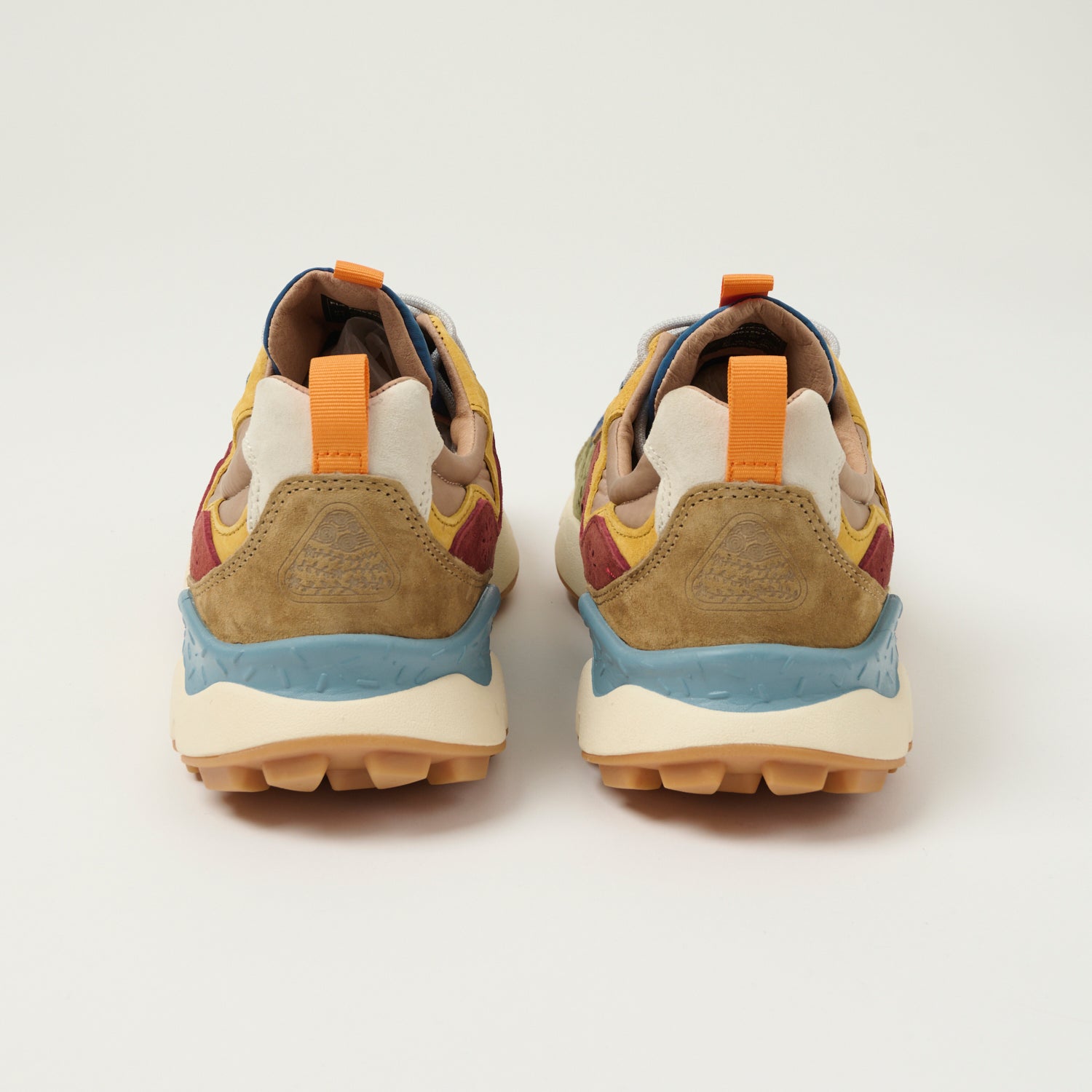 Flower Mountain Yamano 3 Suede/Nylon Sneaker - Blue/Army Green