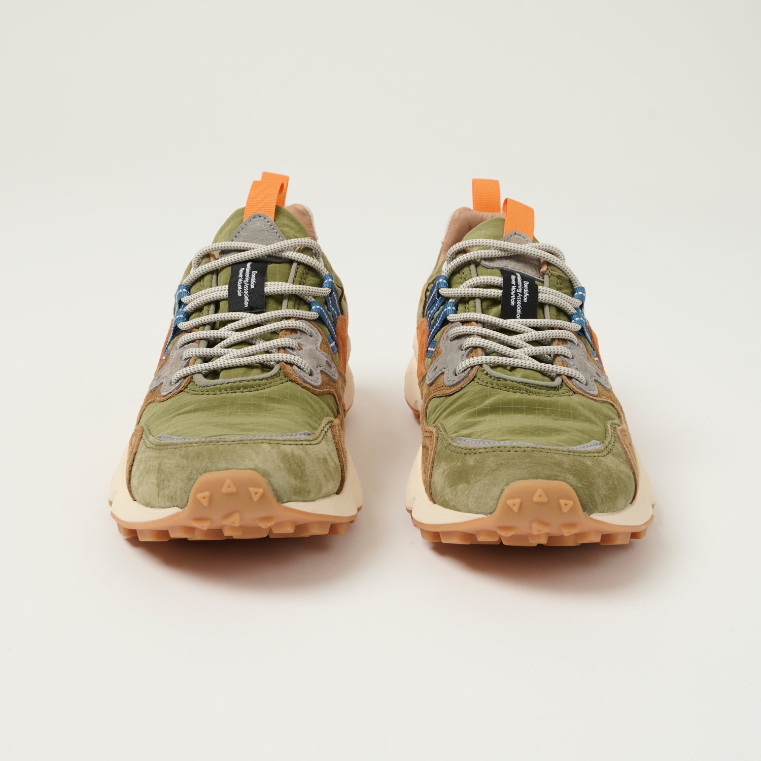 Flower Mountain Yamano 3 Suede/Nylon Sneaker - Militare/Brown