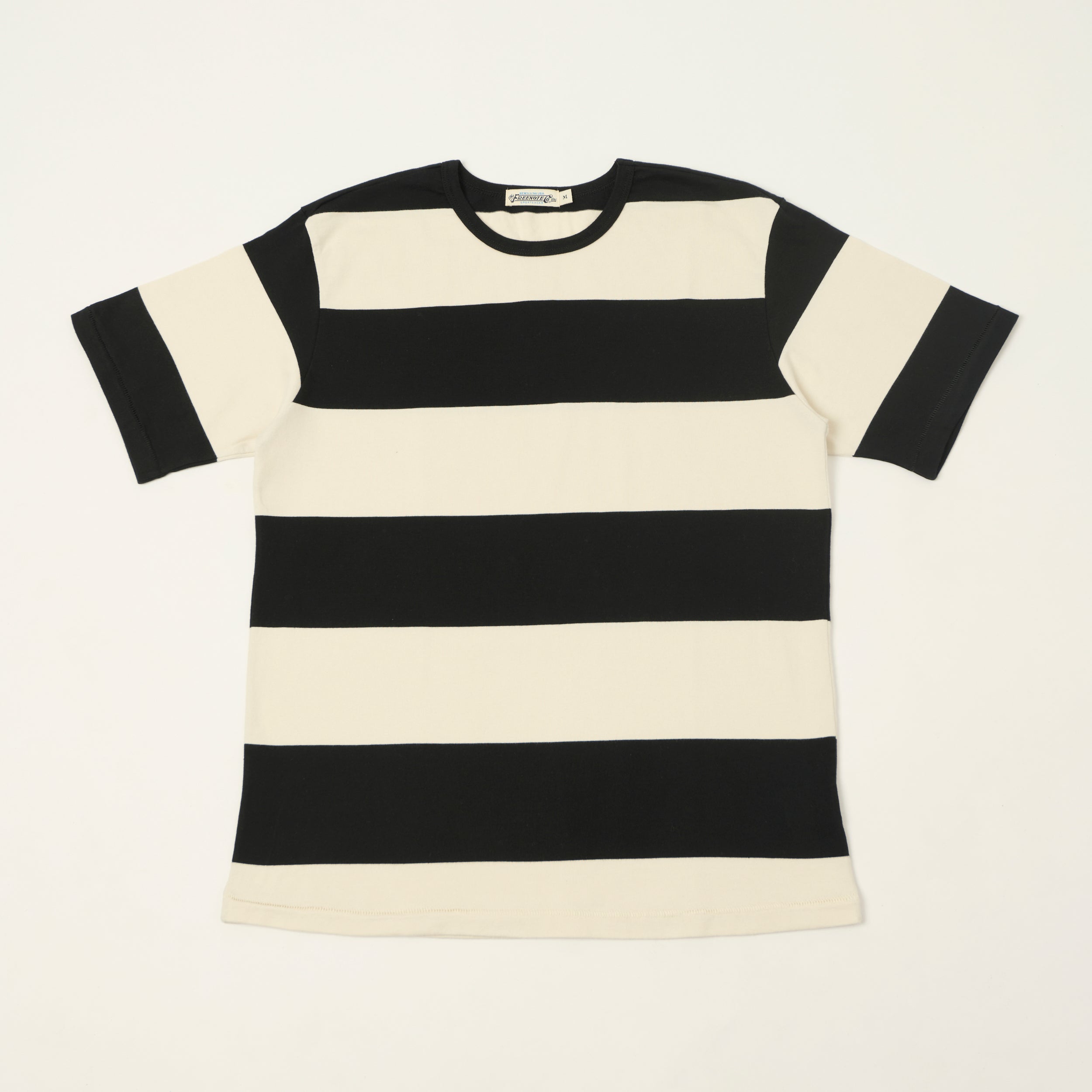 Freenote Cloth 'Mooch' Striped T-Shirt - Off White/Black