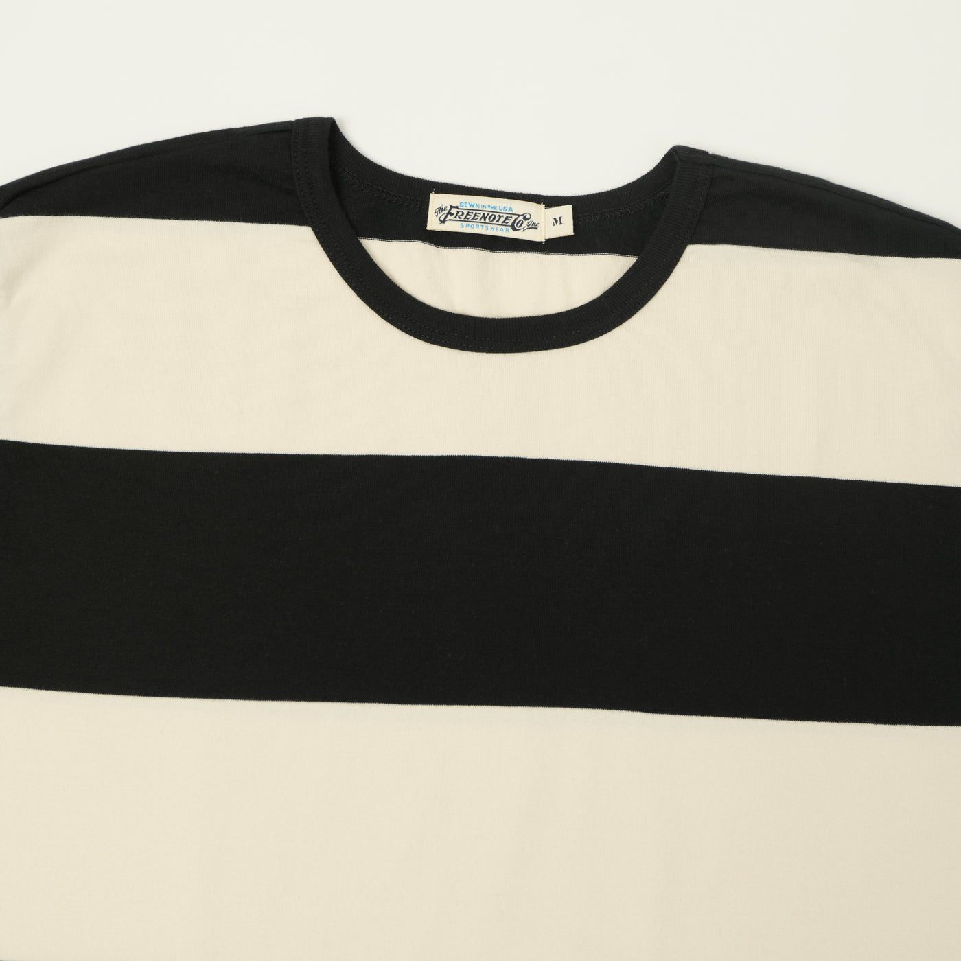 Freenote Cloth 'Mooch' Striped T-Shirt - Off White/Black