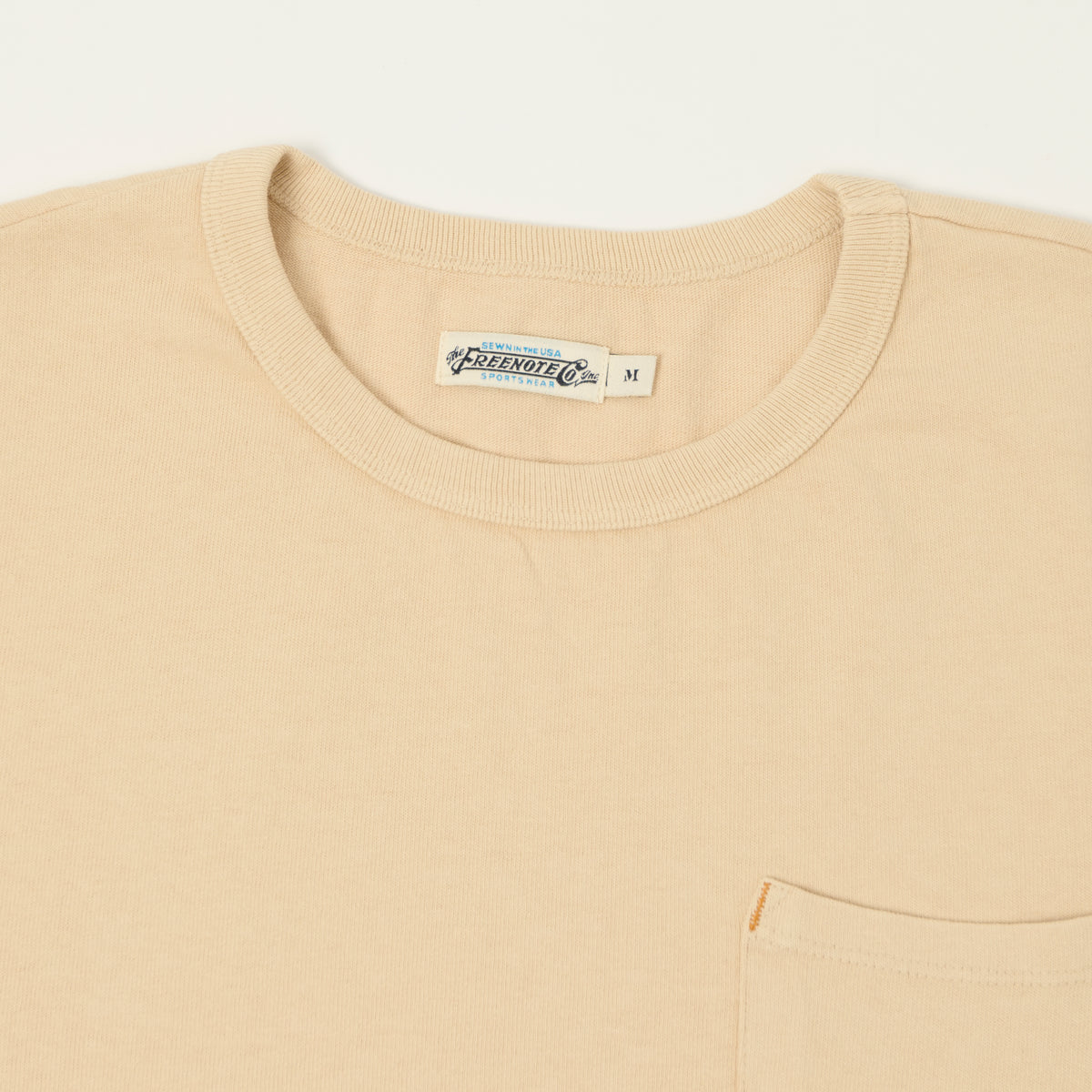 Freenote Cloth 13oz Pocket T-Shirt - Cream