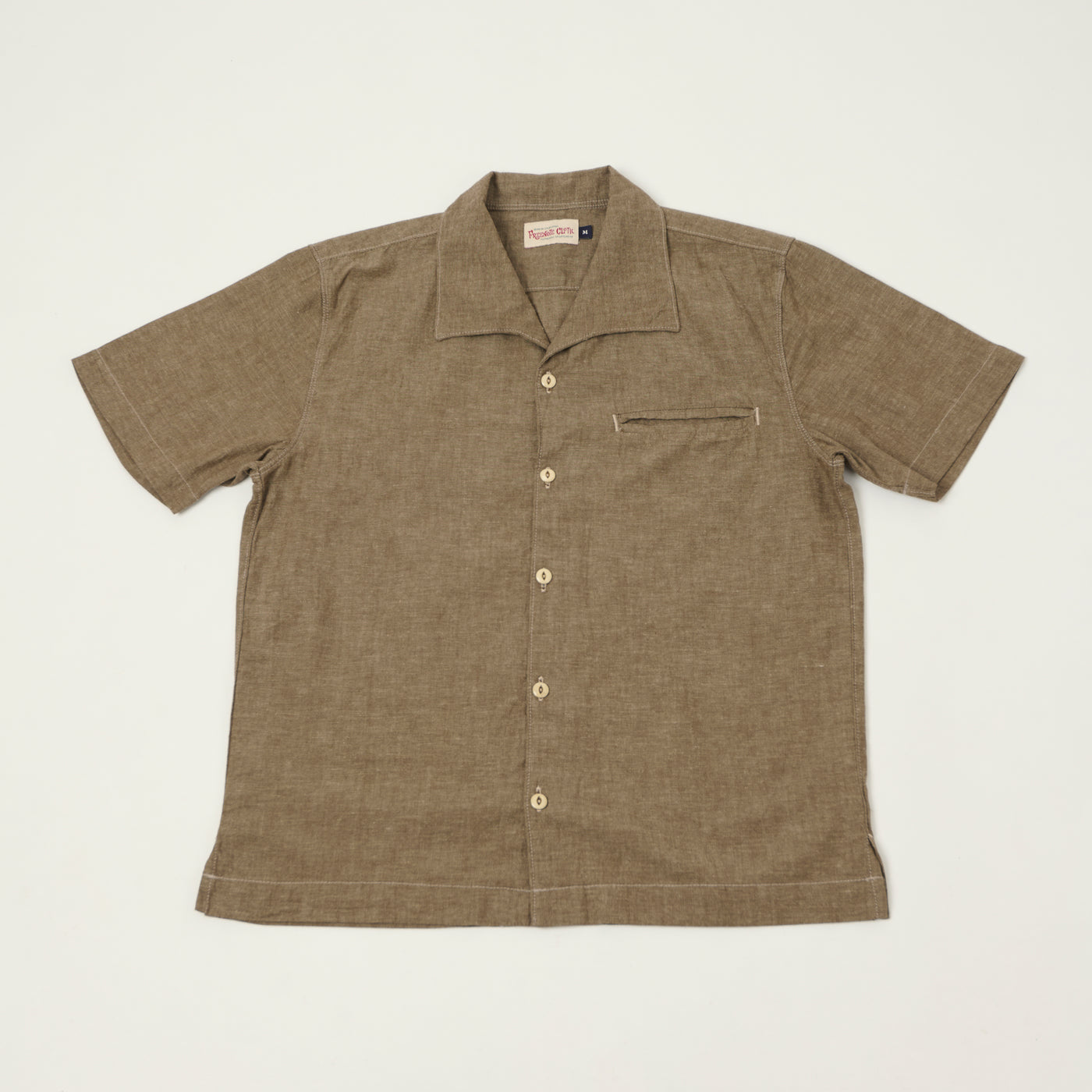 Freenote Cloth 'Cayucos' Short Sleeve Shirt - Dusty Brown