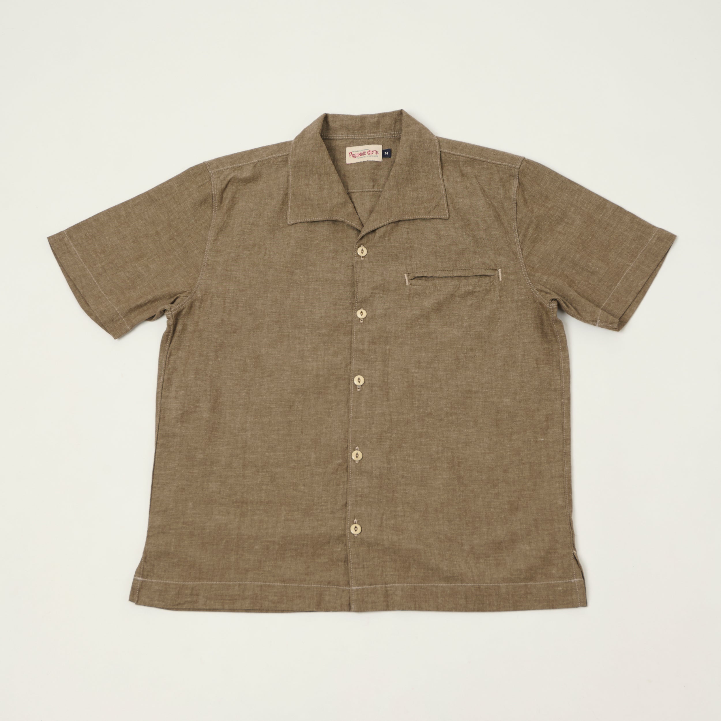 Freenote Cloth 'Cayucos' Short Sleeve Shirt - Dusty Brown