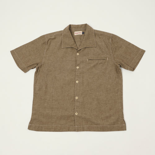 Freenote Cloth 'Cayucos' Short Sleeve Shirt - Dusty Brown