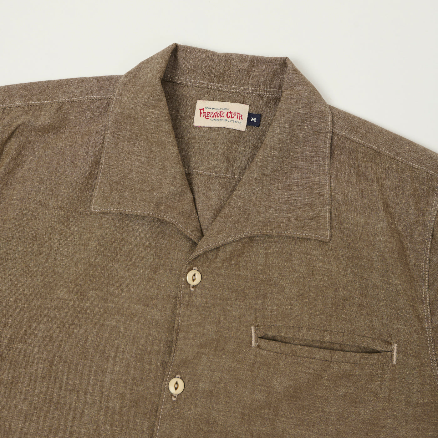 Freenote Cloth 'Cayucos' Short Sleeve Shirt - Dusty Brown