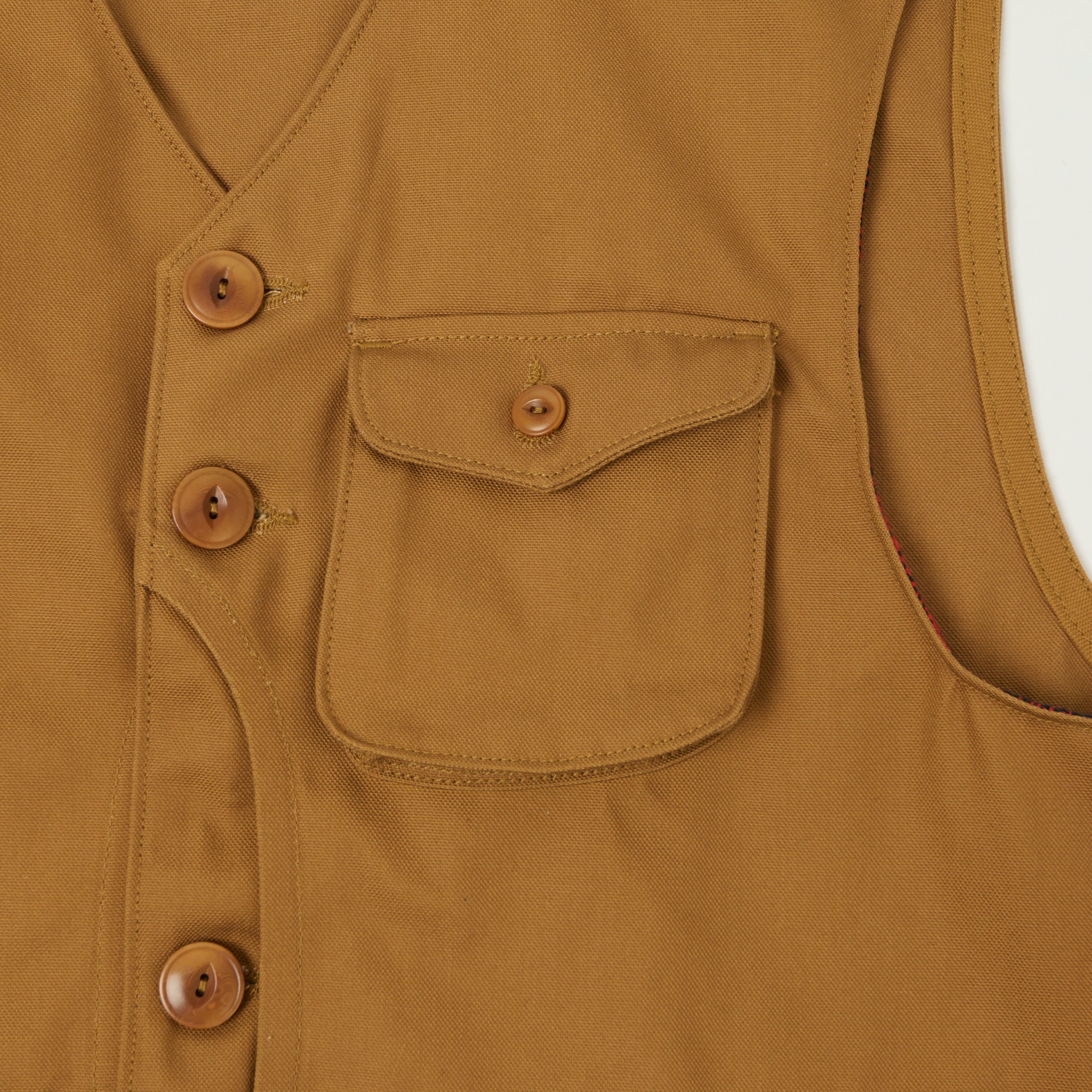 Freenote Cloth 'Keynot' Duck Canvas Hunting Vest - Brown