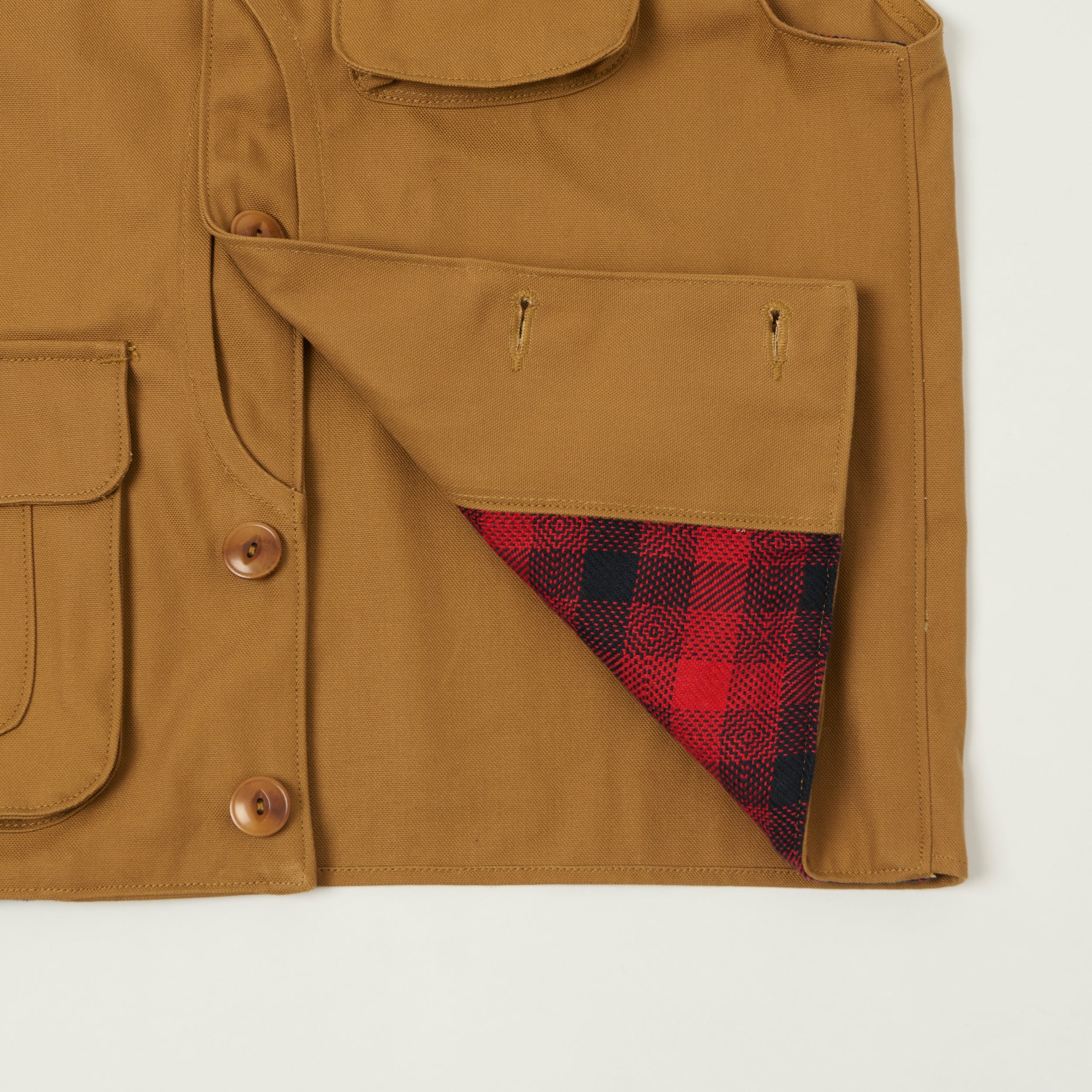 Freenote Cloth 'Keynot' Duck Canvas Hunting Vest - Brown