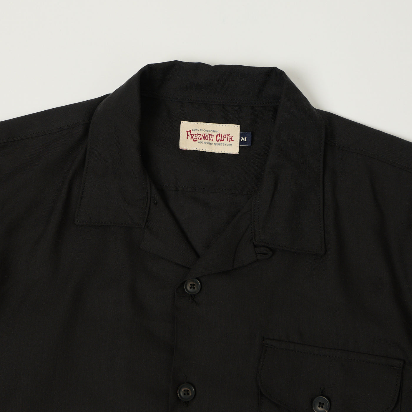 Freenote Cloth 'Jove' Short Sleeve Shirt - Black