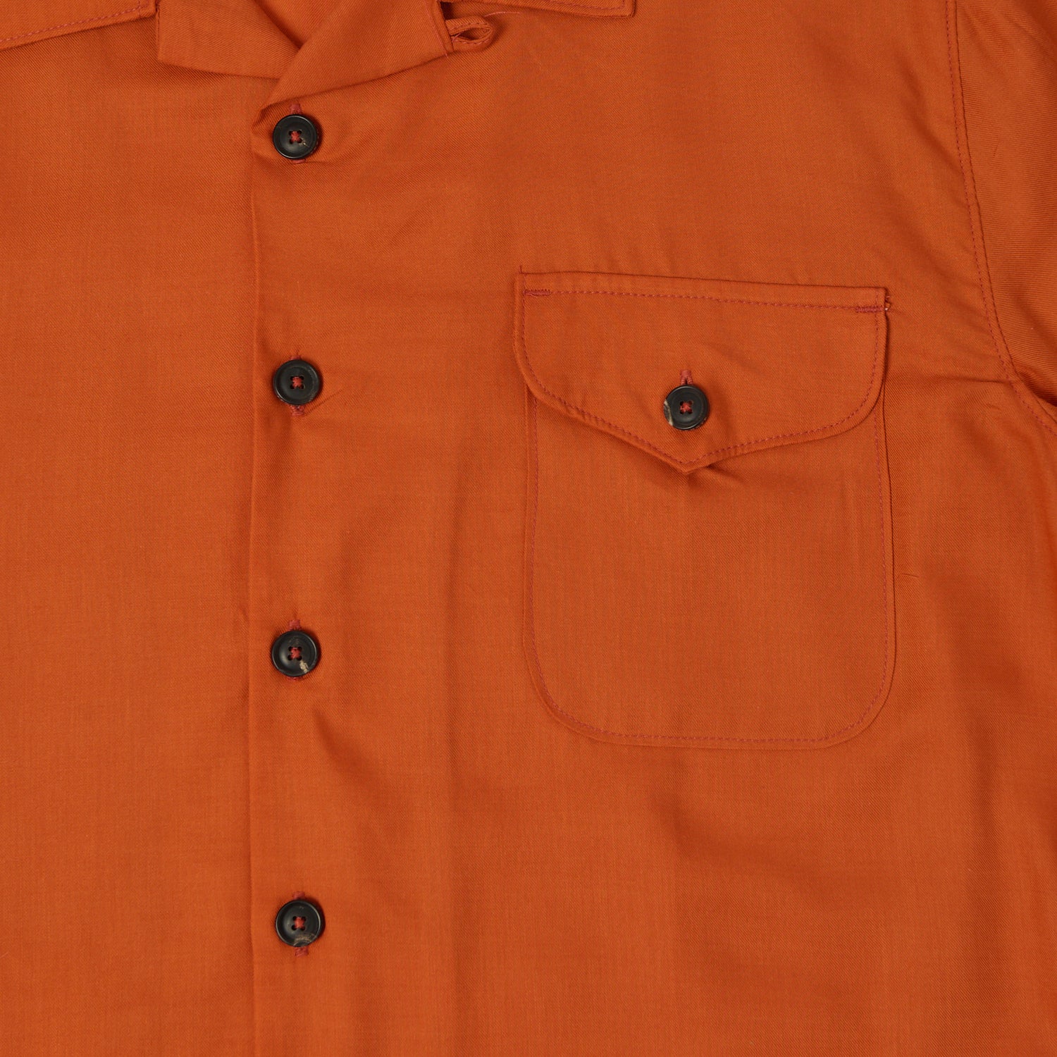 Freenote Cloth 'Jove' Short Sleeve Shirt - Orange