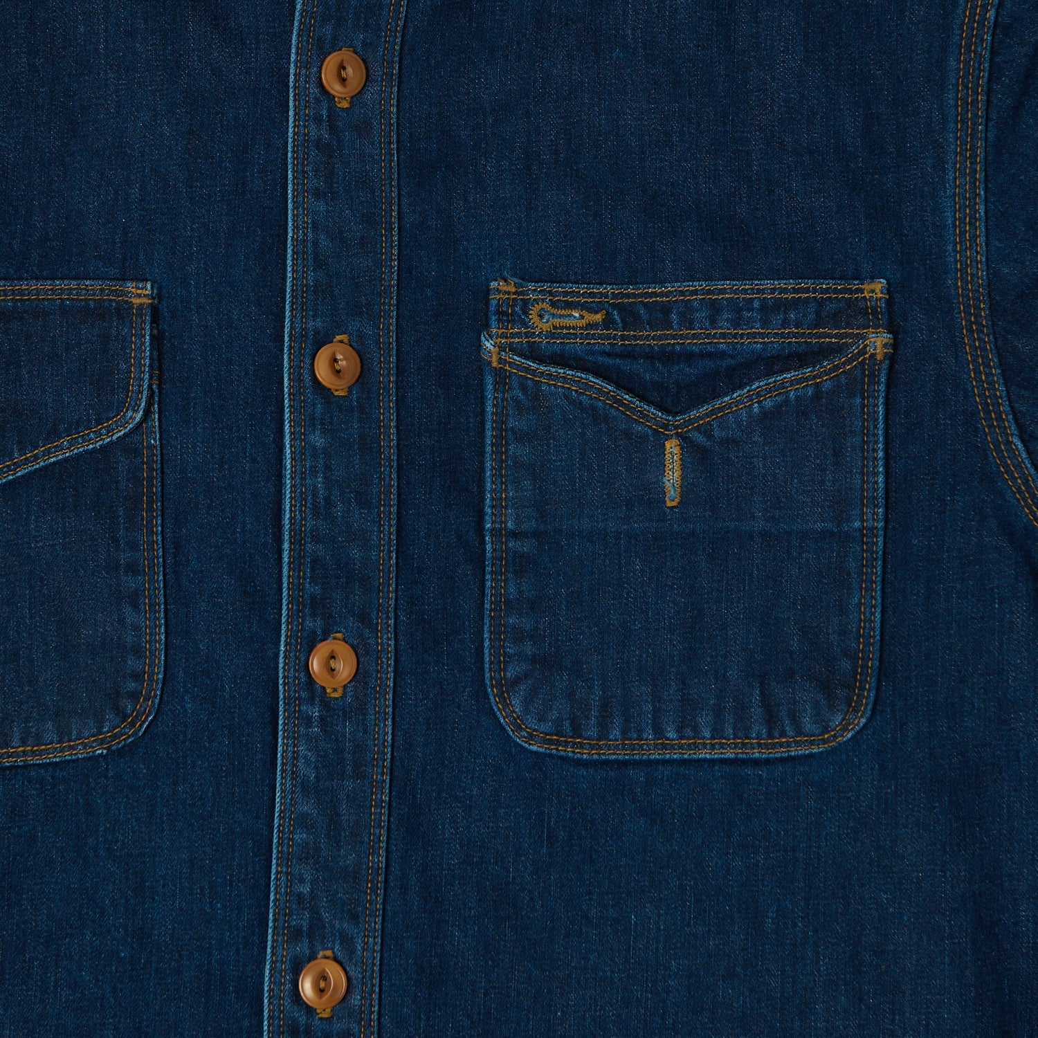 Freenote Cloth 'Lambert' 8oz Denim Work Shirt - Stone Washed