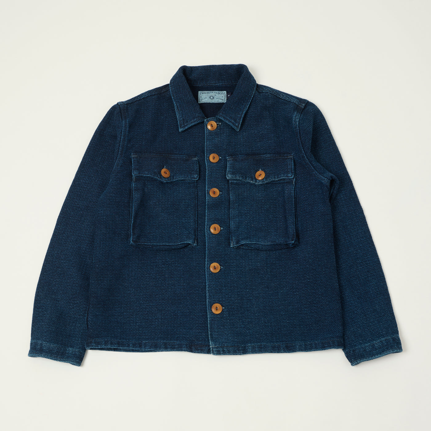 Freenote Cloth 'Midway' Indigo Sashiko Jacket - Rinsed
