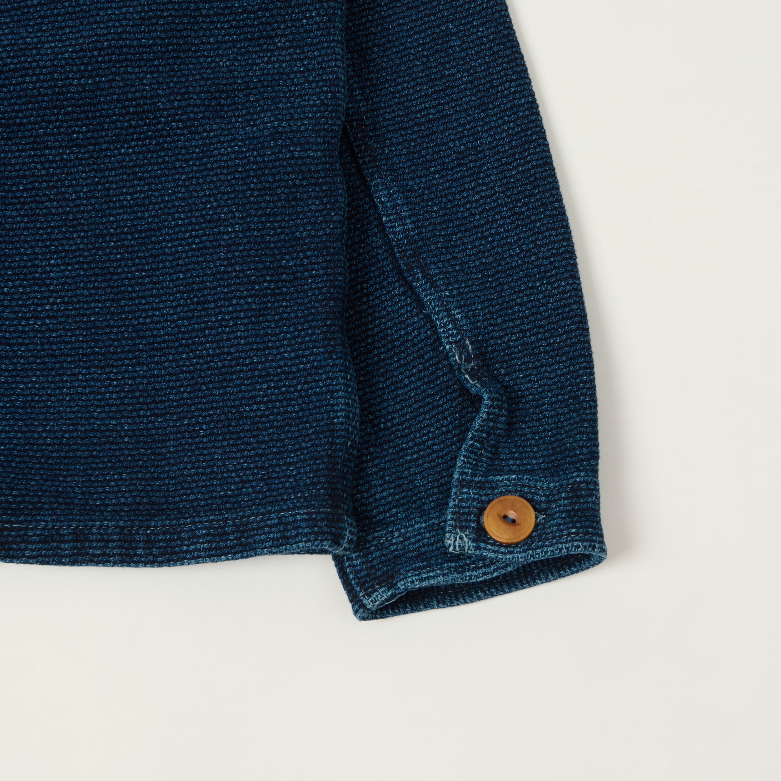 Freenote Cloth 'Midway' Indigo Sashiko Jacket - Rinsed