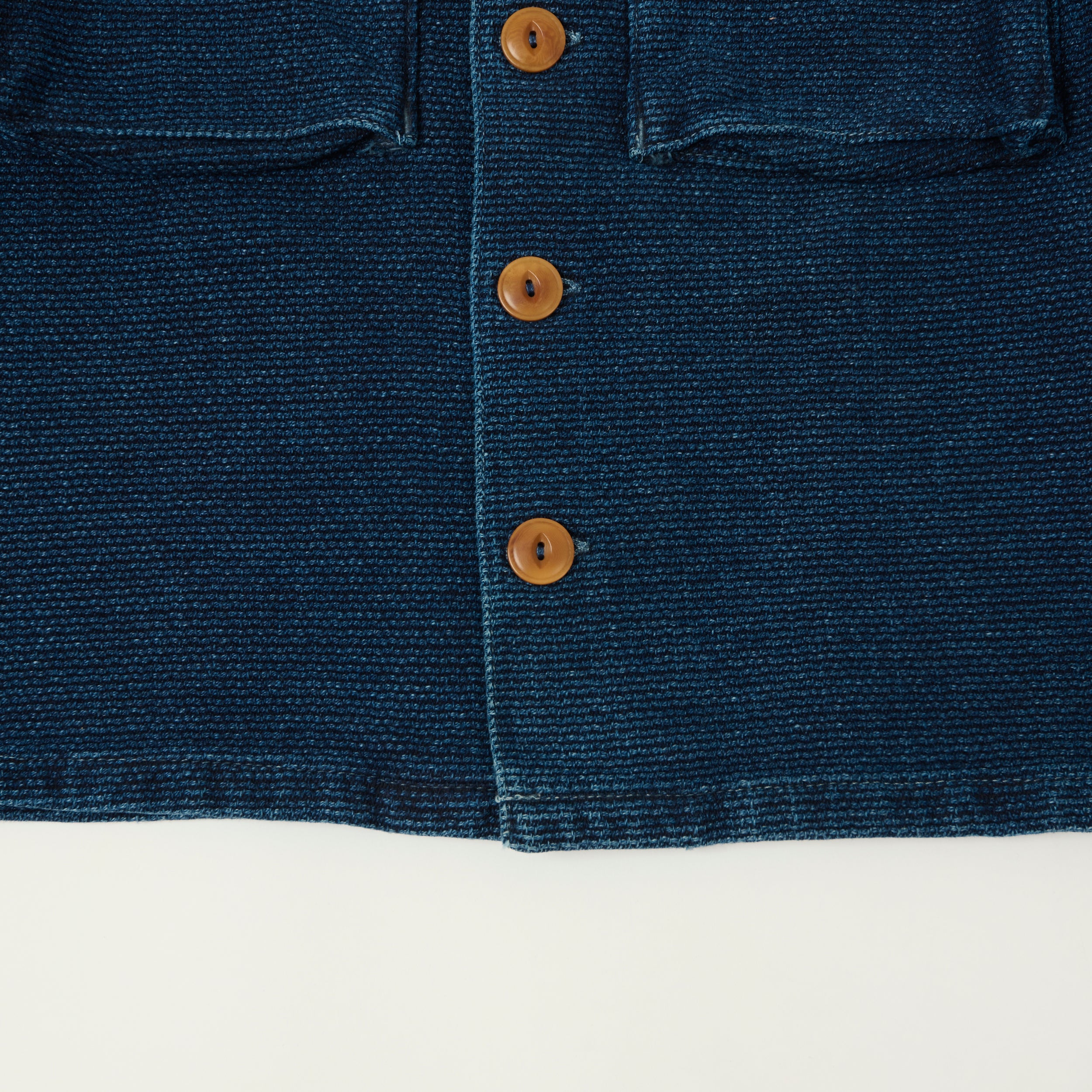 Freenote Cloth 'Midway' Indigo Sashiko Jacket - Rinsed