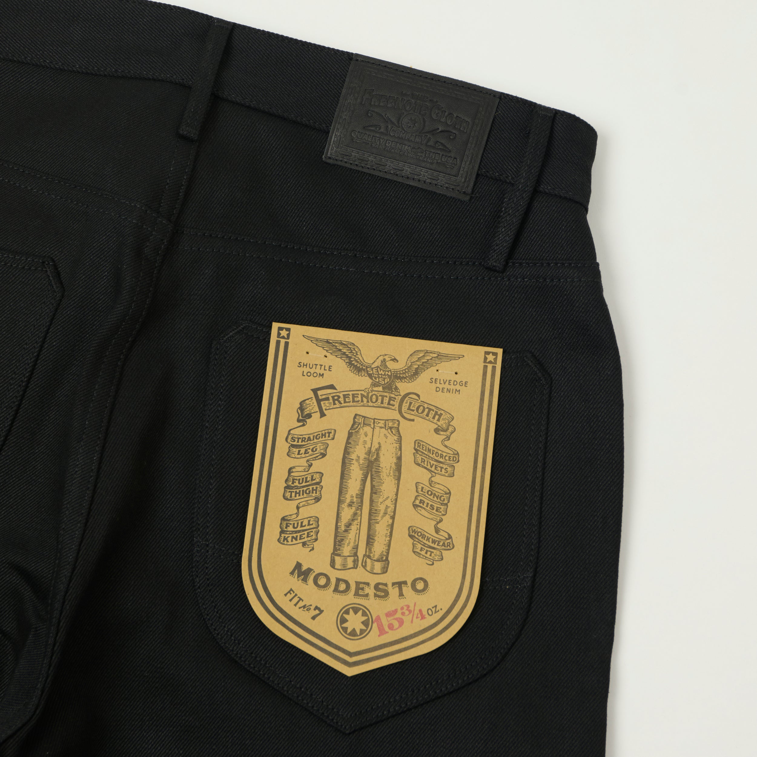 Freenote Cloth 'Modesto' 15.75oz Regular Straight Jeans - Black