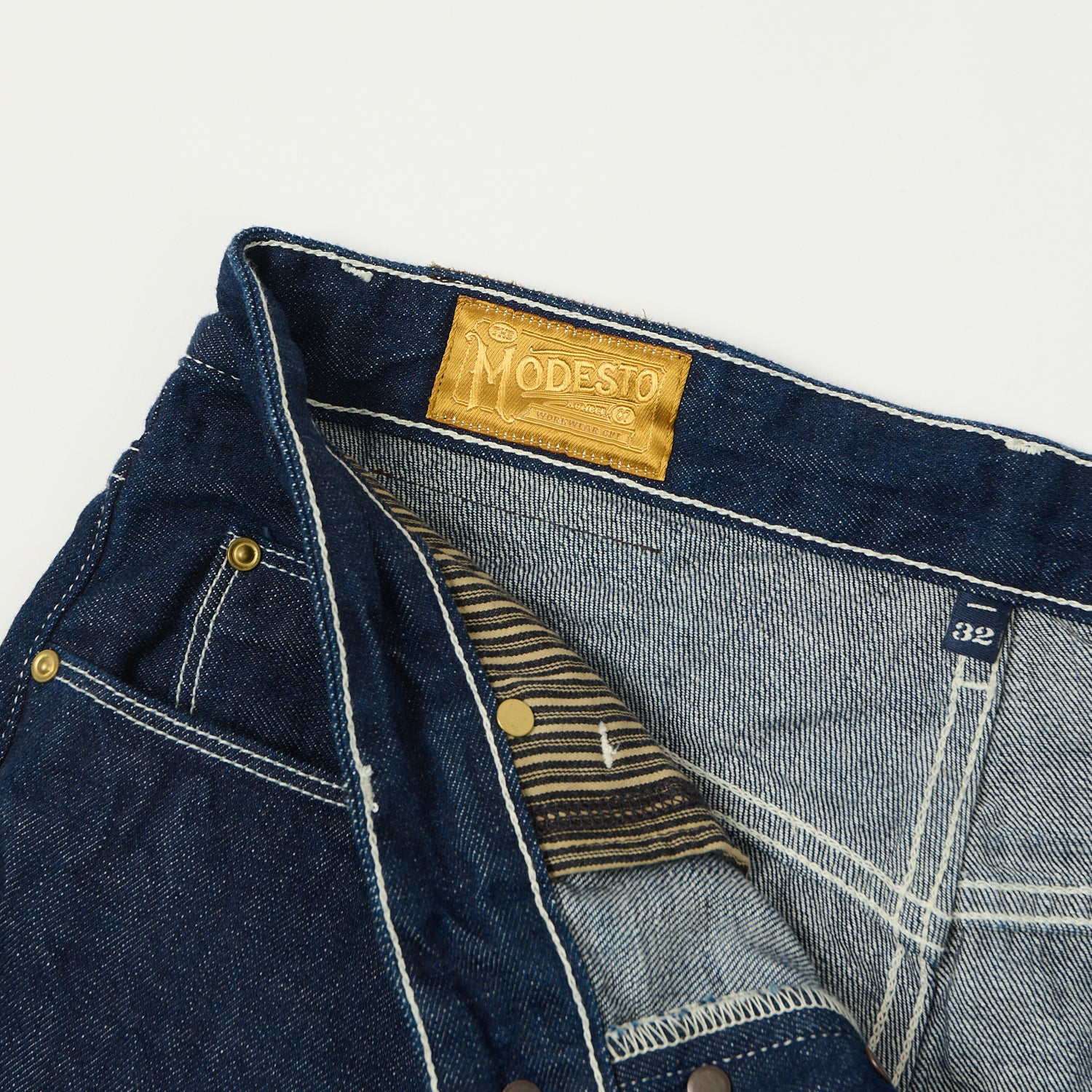 Freenote Cloth 'Modesto' 11oz Memphis Blue Denim Jeans - One Wash