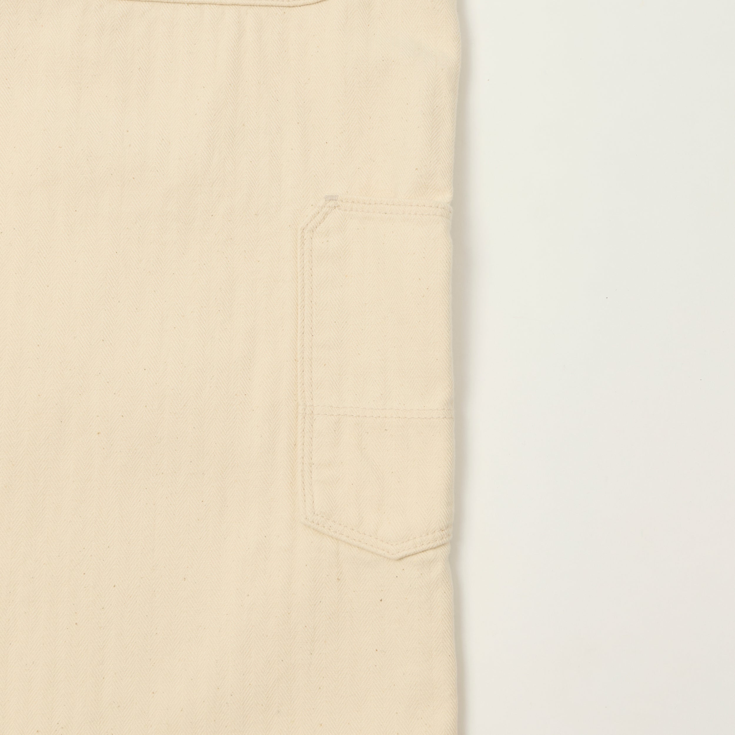 Freenote Cloth 'Ortega' 13oz Herringbone Trousers - Natural