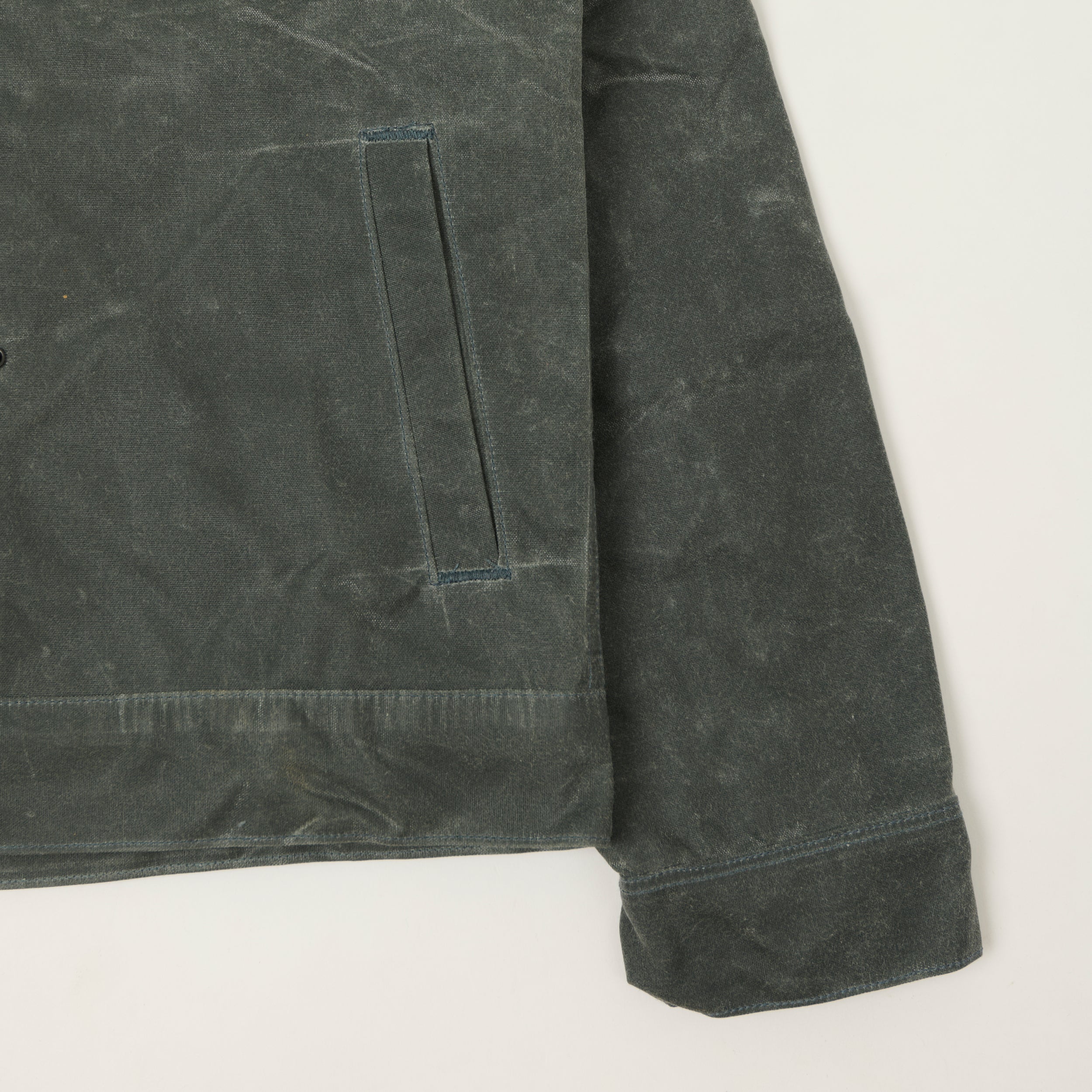 Freenote Cloth 'Riders' Waxed Canvas Jacket - Charcoal