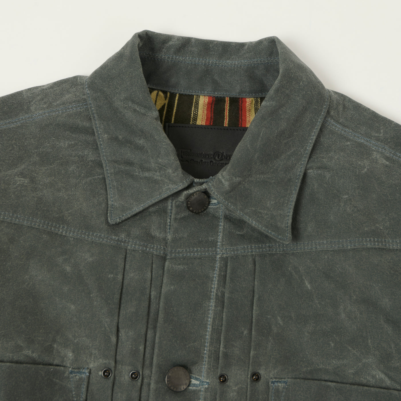 Freenote Cloth 'Riders' Waxed Canvas Jacket - Charcoal