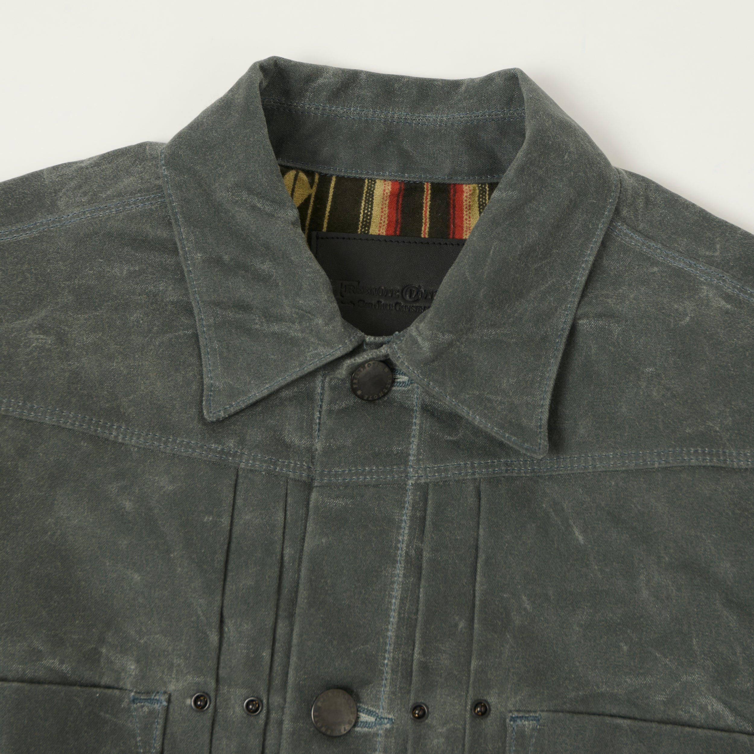 Freenote Cloth 'Riders' Waxed Canvas Jacket - Charcoal
