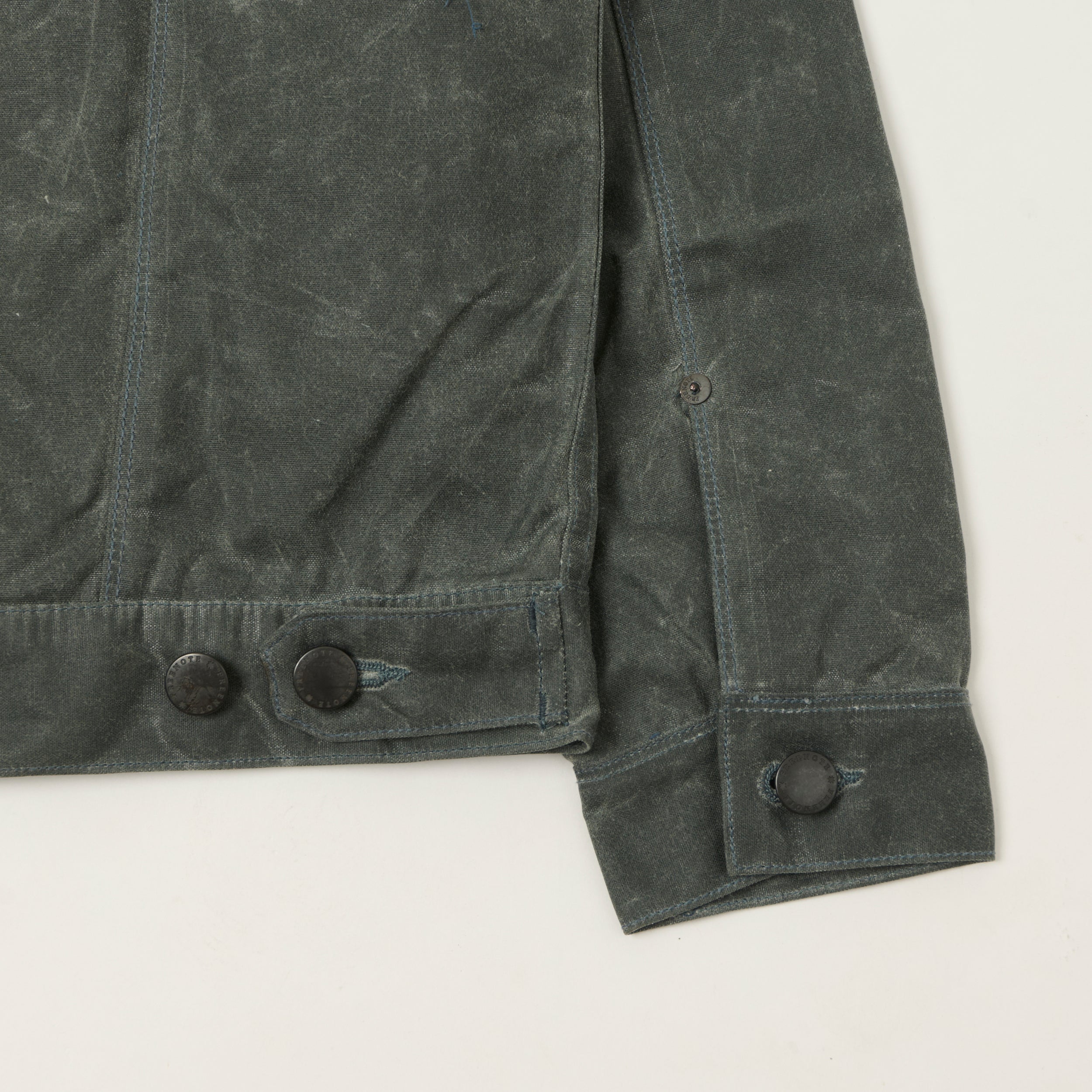 Freenote Cloth 'Riders' Waxed Canvas Jacket - Charcoal