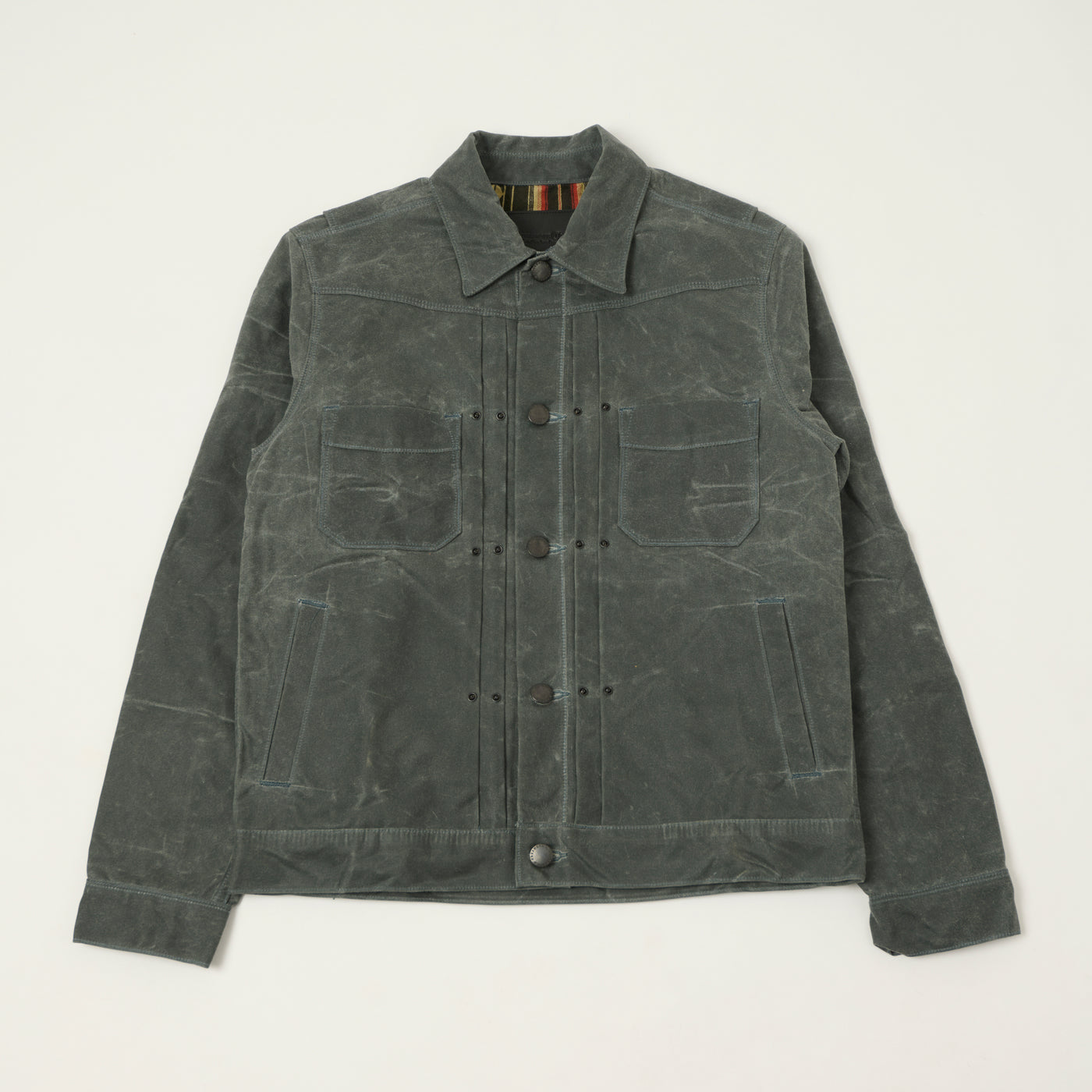 Freenote Cloth 'Riders' Waxed Canvas Jacket - Charcoal